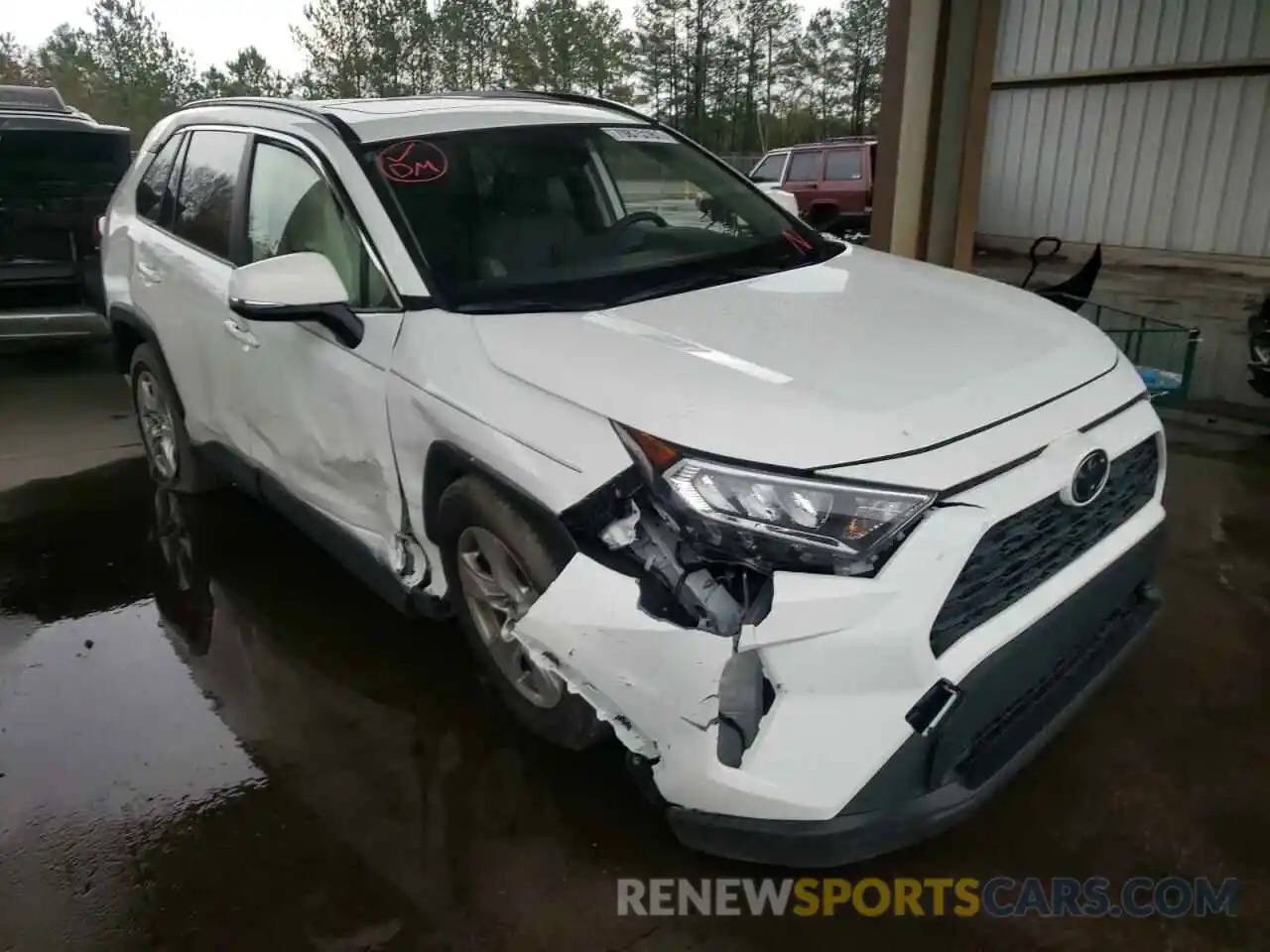 1 Photograph of a damaged car JTMW1RFV3KJ001641 TOYOTA RAV4 2019