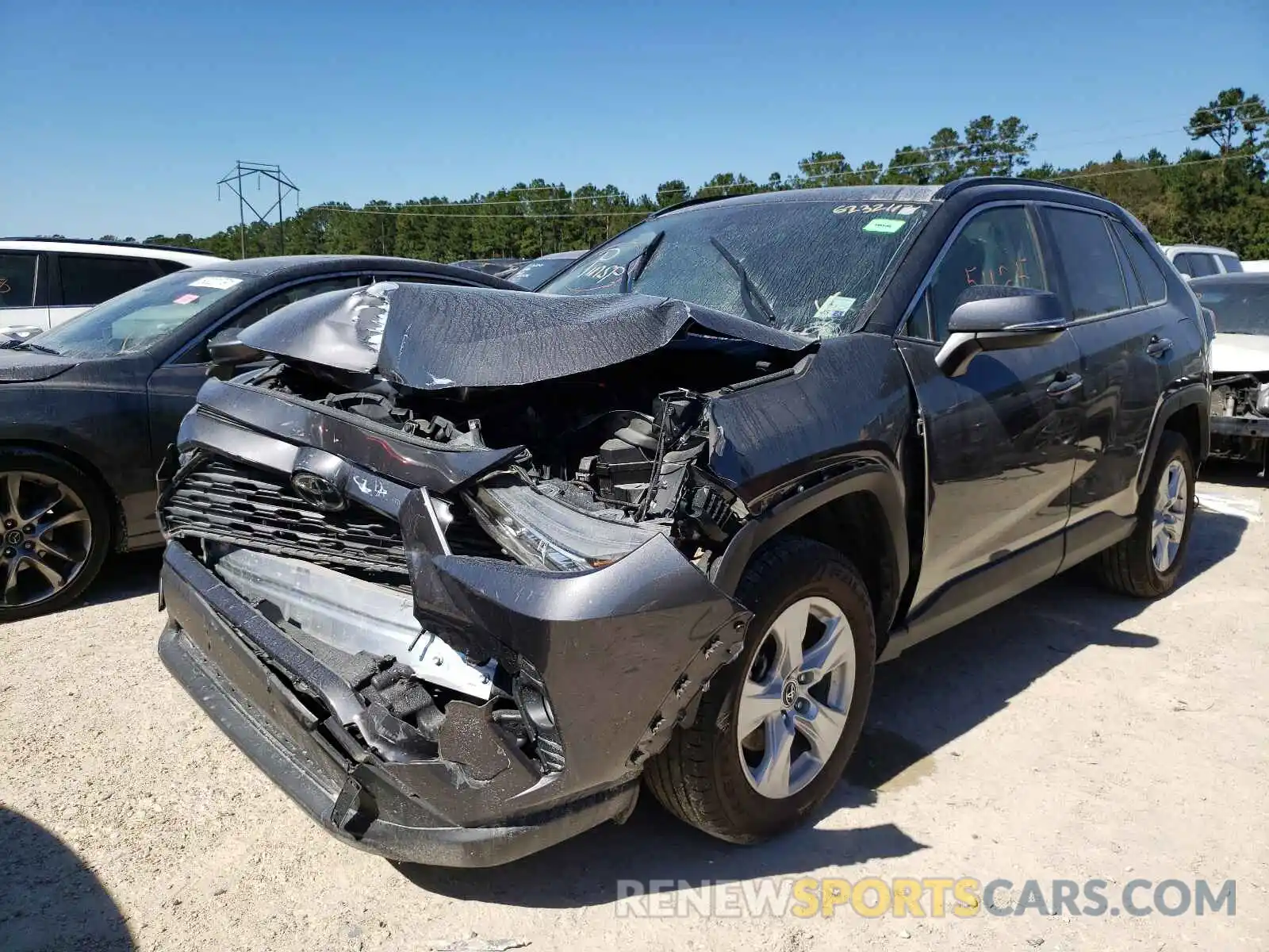 2 Photograph of a damaged car JTMW1RFV3KJ004927 TOYOTA RAV4 2019