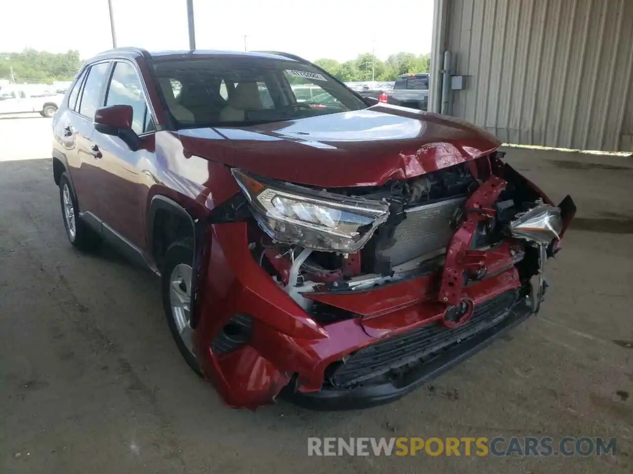 1 Photograph of a damaged car JTMW1RFV4KD005504 TOYOTA RAV4 2019