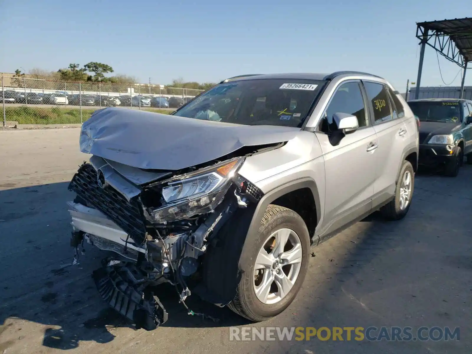 2 Photograph of a damaged car JTMW1RFV4KD013733 TOYOTA RAV4 2019