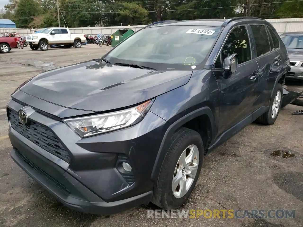 2 Photograph of a damaged car JTMW1RFV5KD017046 TOYOTA RAV4 2019