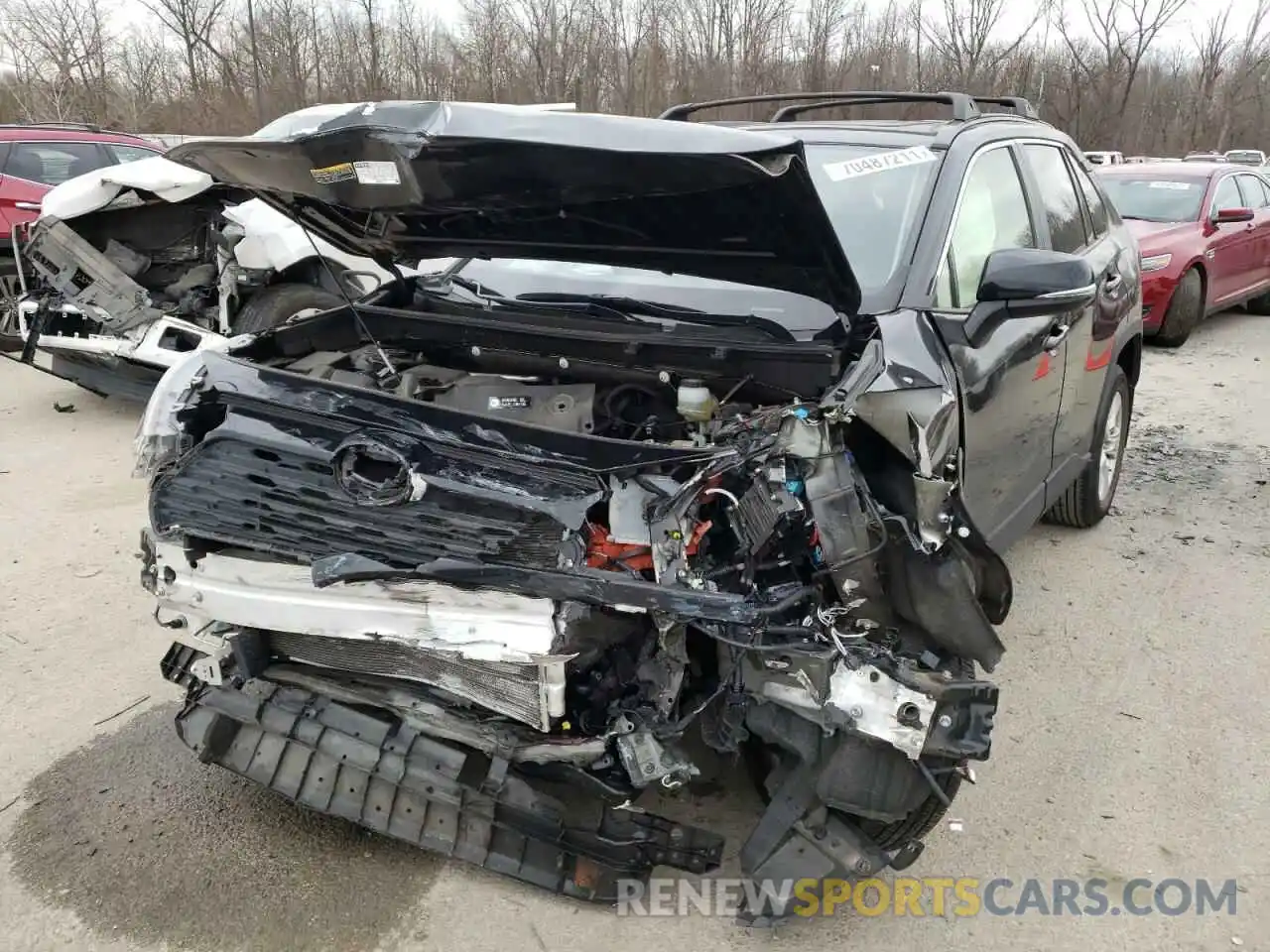 2 Photograph of a damaged car JTMW1RFV5KJ002287 TOYOTA RAV4 2019