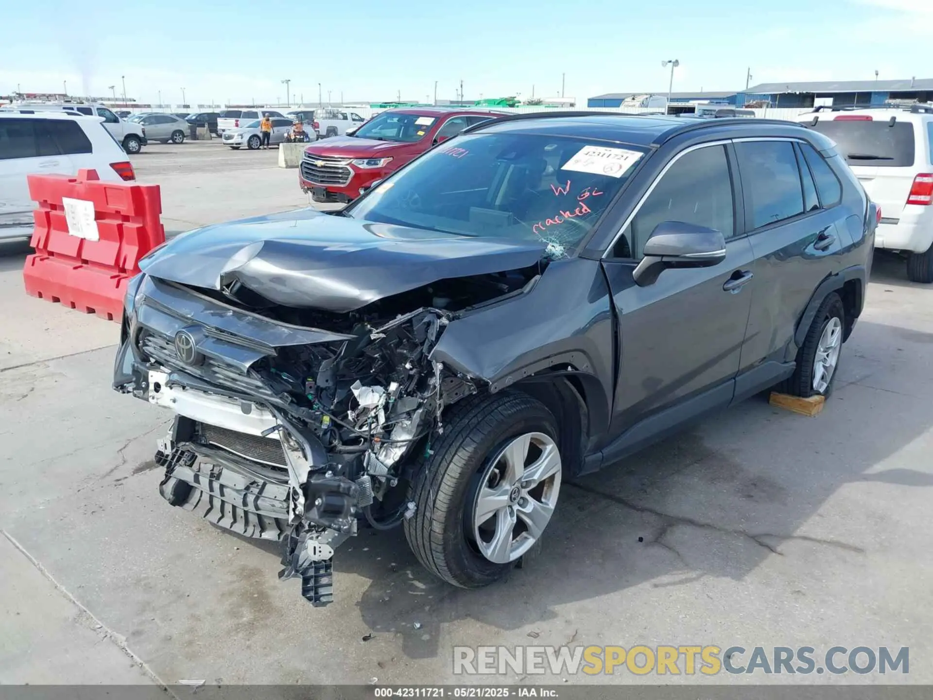 2 Photograph of a damaged car JTMW1RFV6KD011465 TOYOTA RAV4 2019