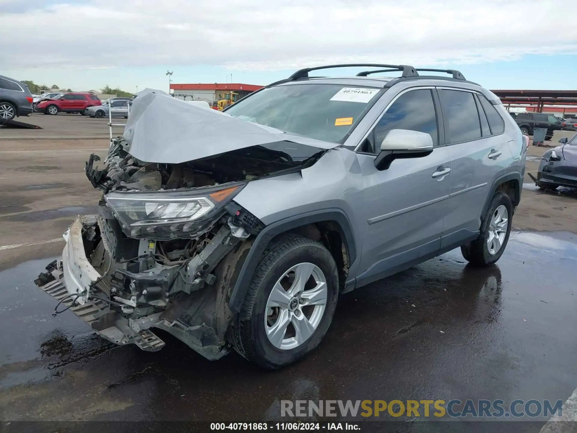 2 Photograph of a damaged car JTMW1RFV6KD035751 TOYOTA RAV4 2019