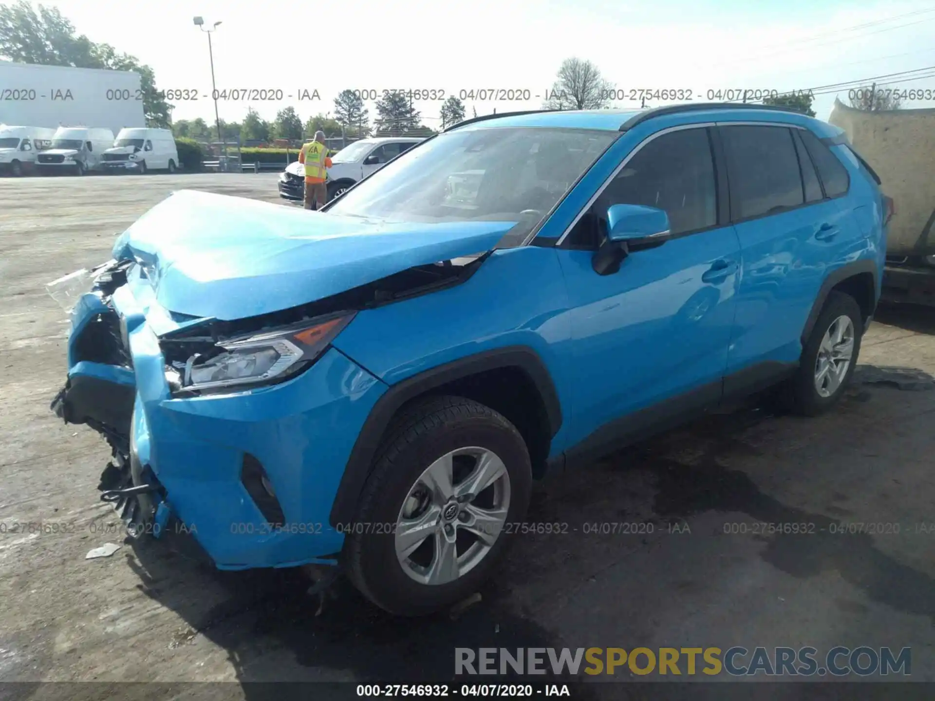 2 Photograph of a damaged car JTMW1RFV6KD502392 TOYOTA RAV4 2019