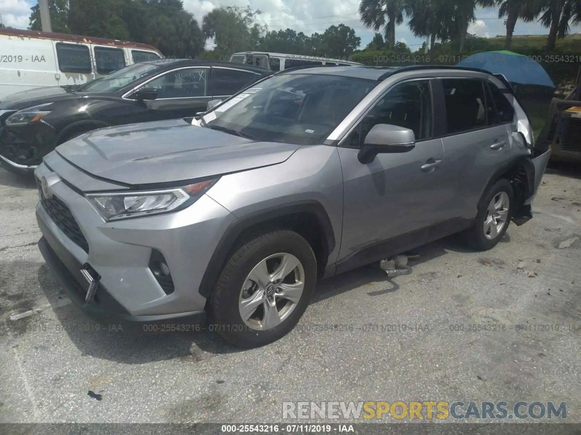 2 Photograph of a damaged car JTMW1RFV6KD506183 TOYOTA RAV4 2019