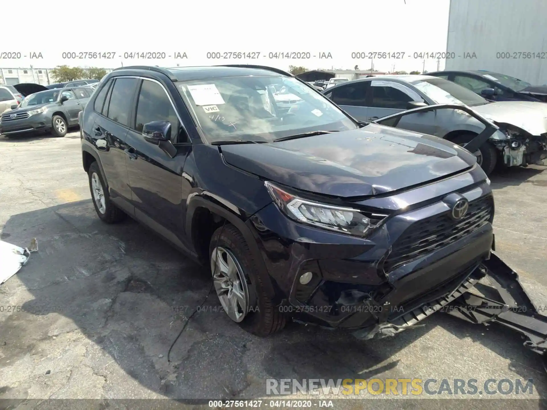 1 Photograph of a damaged car JTMW1RFV6KD510363 TOYOTA RAV4 2019