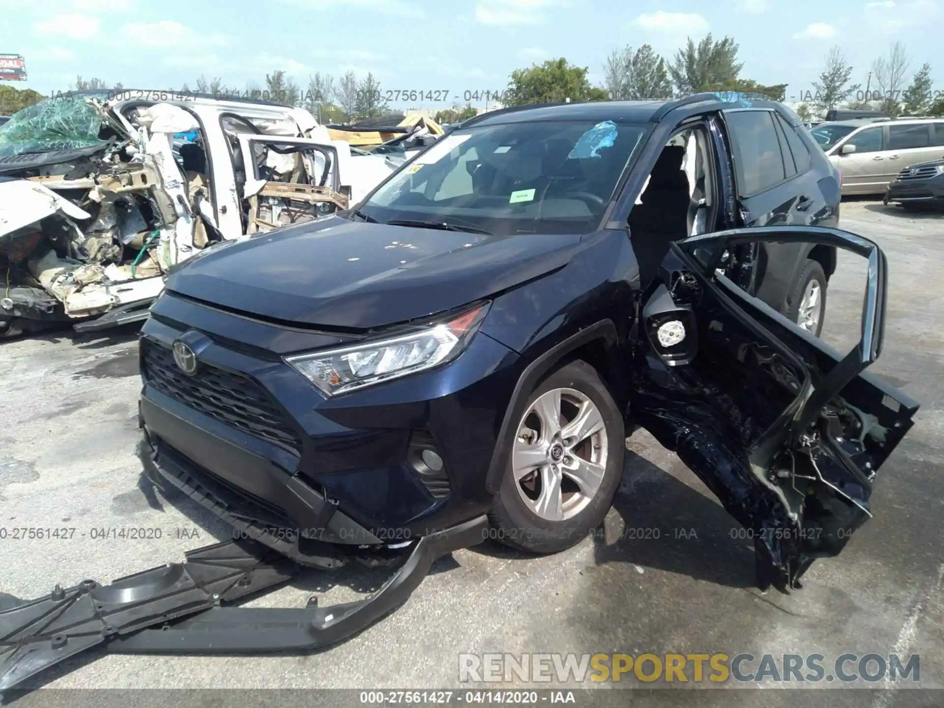 2 Photograph of a damaged car JTMW1RFV6KD510363 TOYOTA RAV4 2019