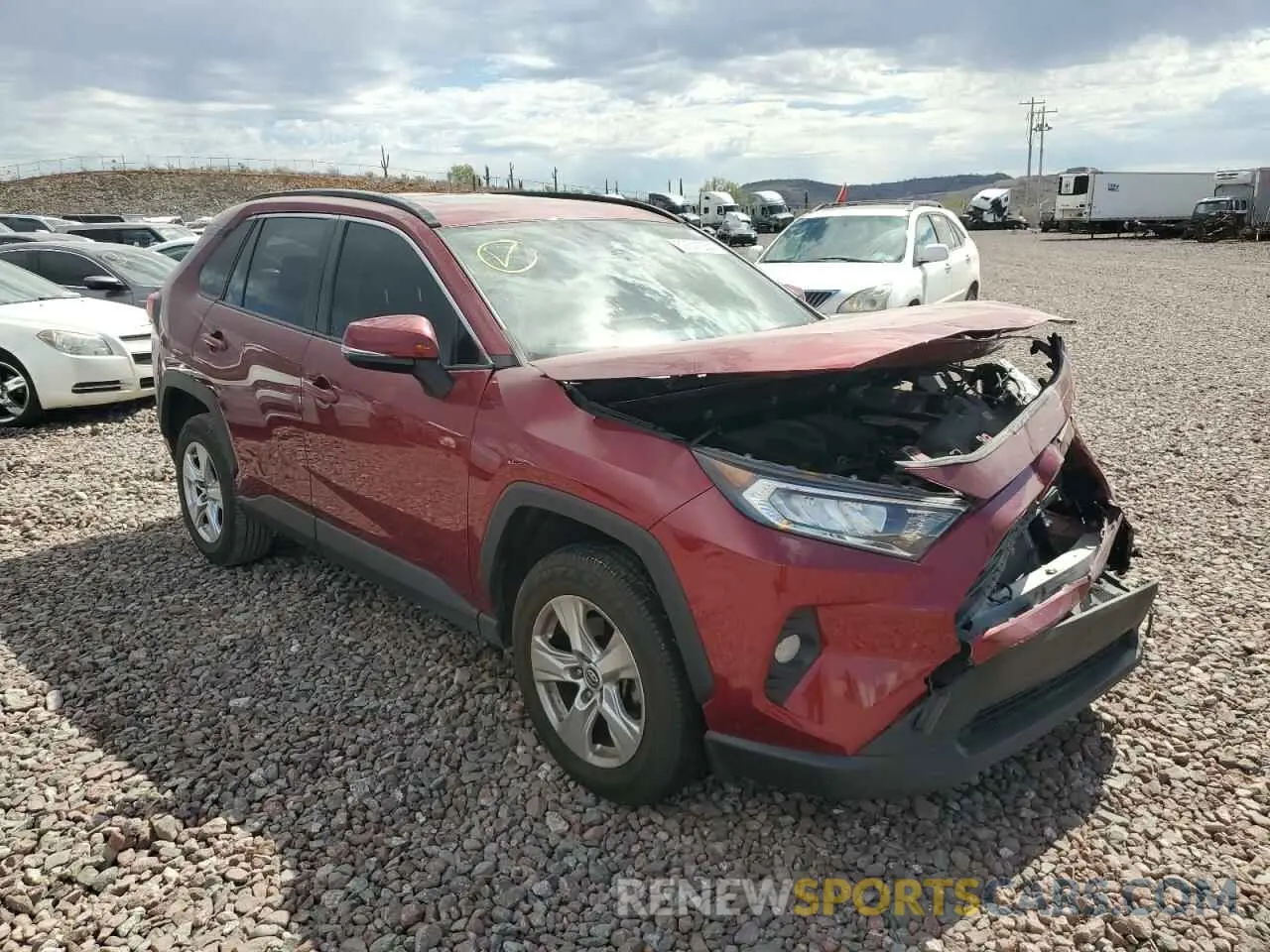 4 Photograph of a damaged car JTMW1RFV7KD004041 TOYOTA RAV4 2019