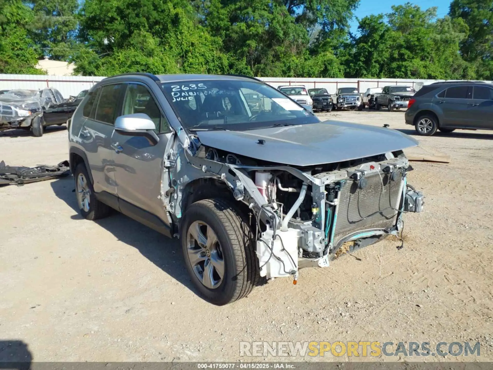 1 Photograph of a damaged car JTMW1RFV7KD041106 TOYOTA RAV4 2019