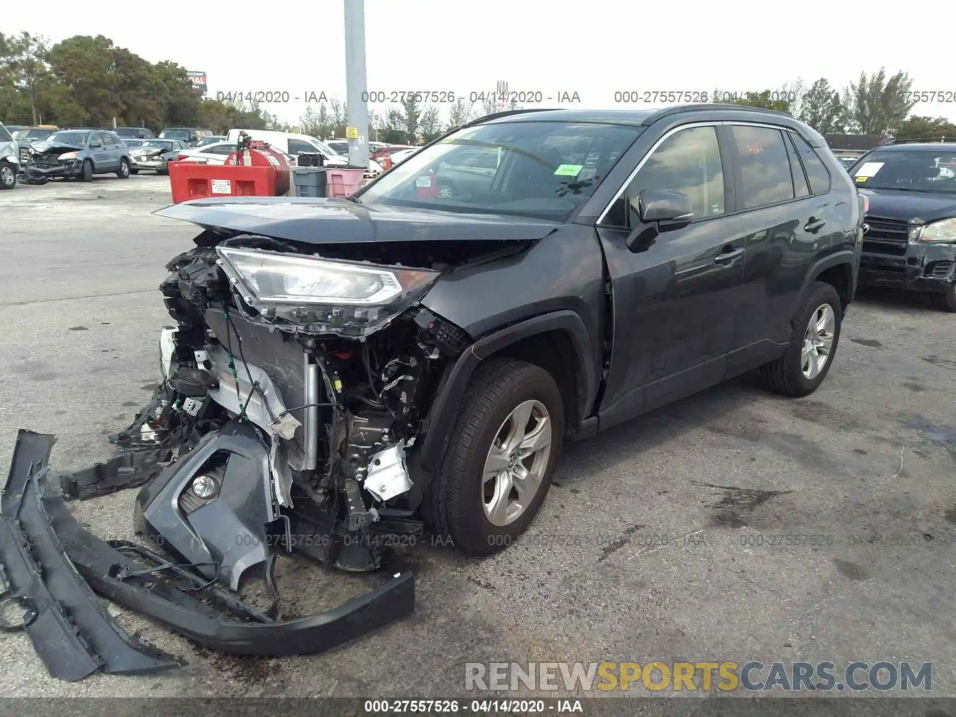 2 Photograph of a damaged car JTMW1RFV7KD505690 TOYOTA RAV4 2019