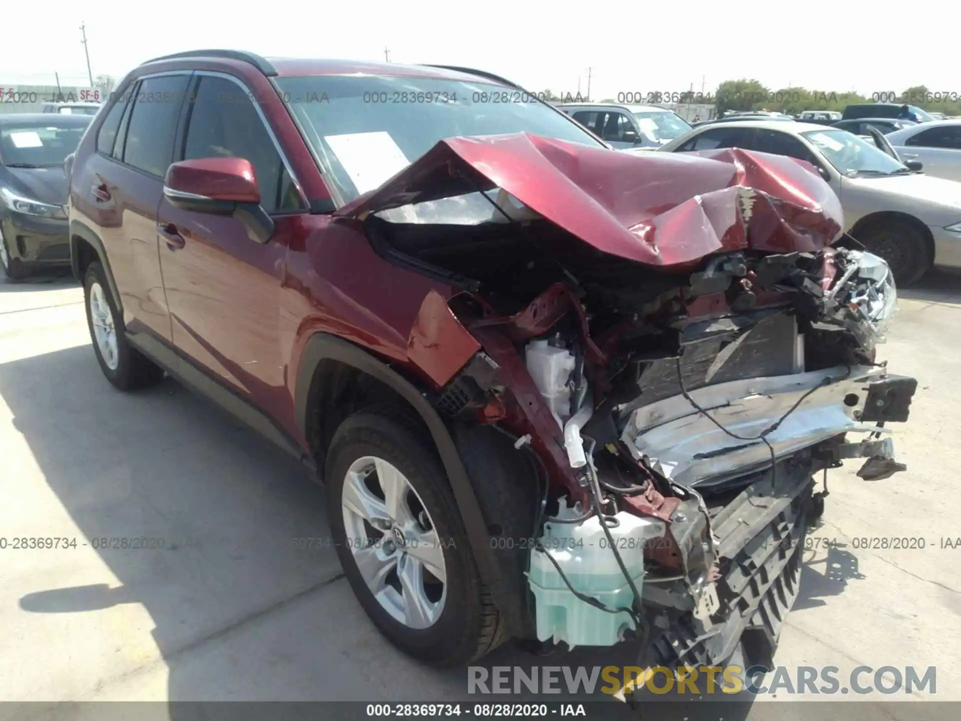 1 Photograph of a damaged car JTMW1RFV7KD506760 TOYOTA RAV4 2019