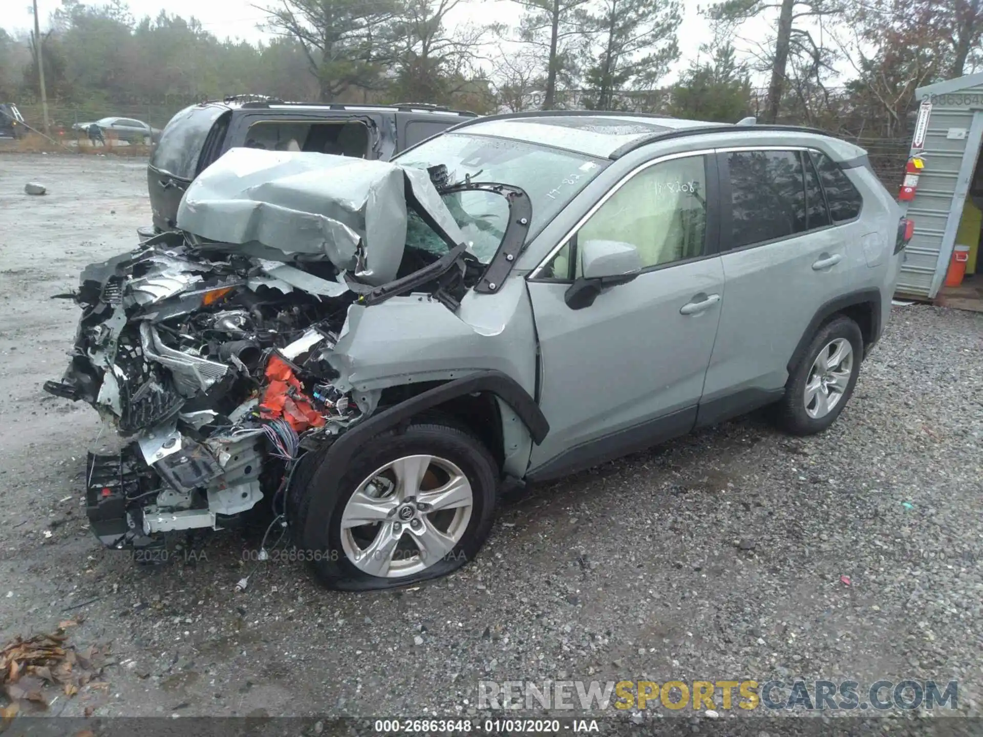 2 Photograph of a damaged car JTMW1RFV7KD508993 TOYOTA RAV4 2019