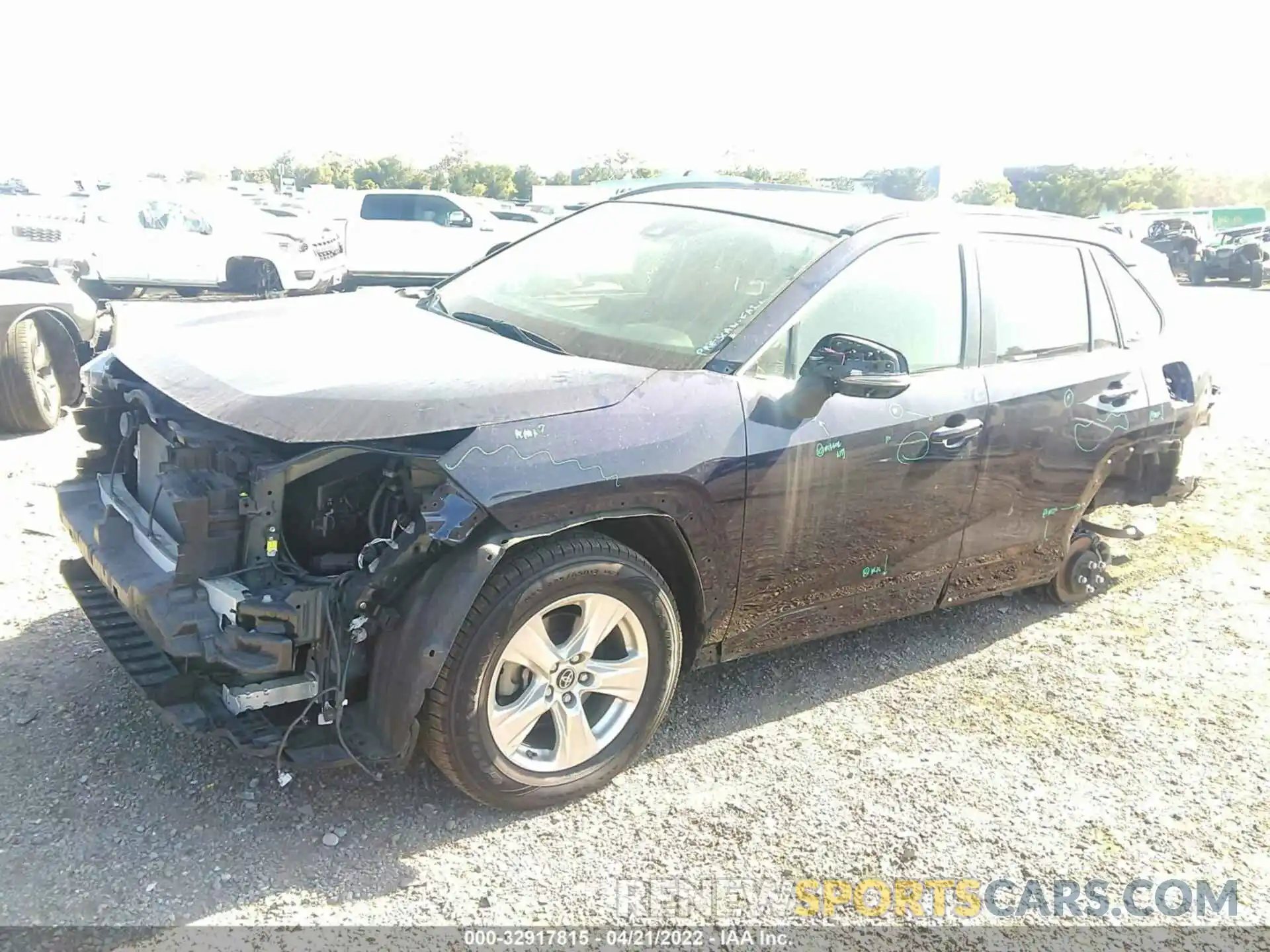 2 Photograph of a damaged car JTMW1RFV8KD009216 TOYOTA RAV4 2019