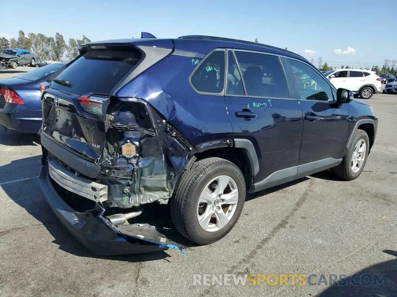 3 Photograph of a damaged car JTMW1RFV8KD012701 TOYOTA RAV4 2019