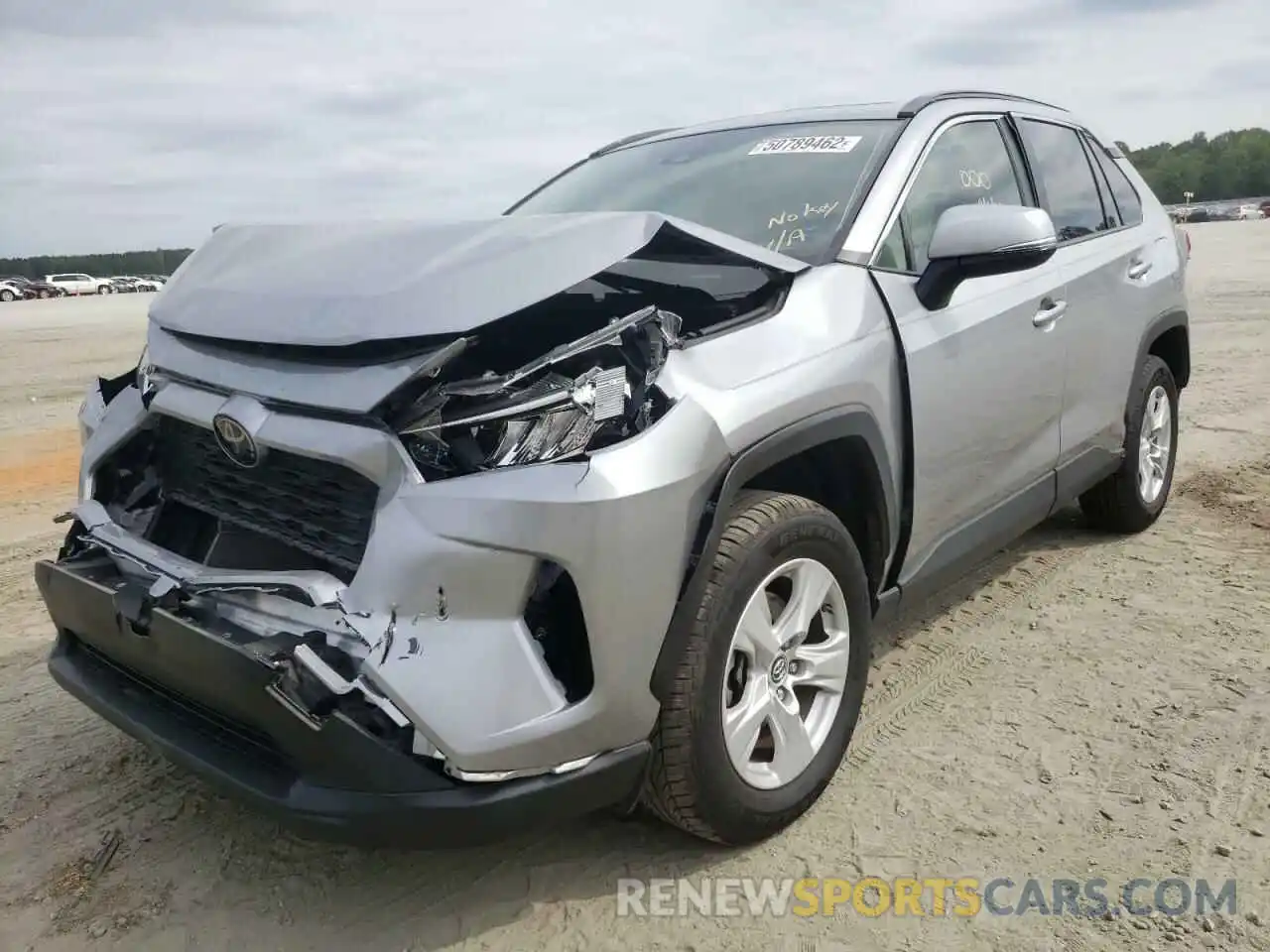 2 Photograph of a damaged car JTMW1RFV8KD015873 TOYOTA RAV4 2019