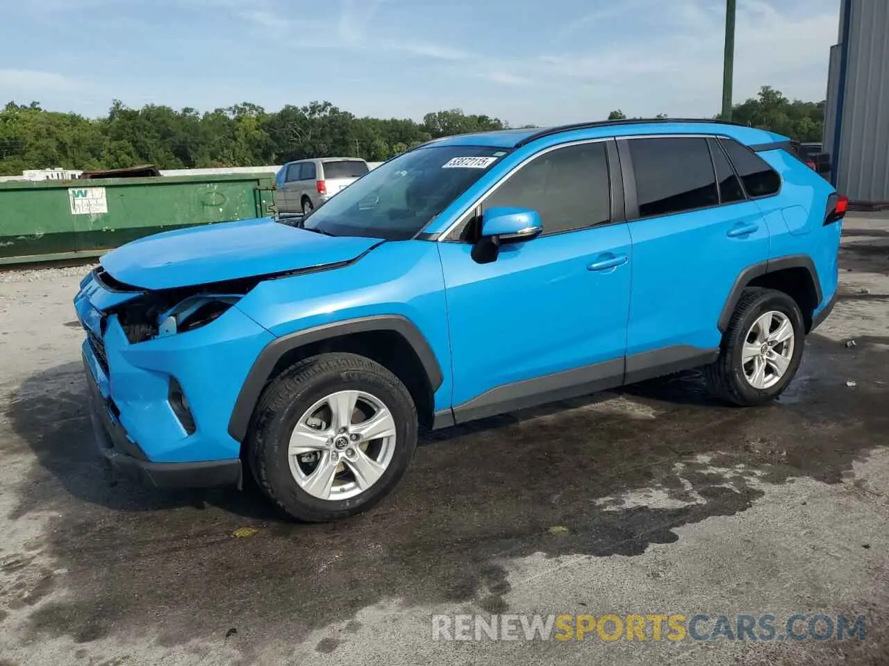 1 Photograph of a damaged car JTMW1RFV8KD028347 TOYOTA RAV4 2019