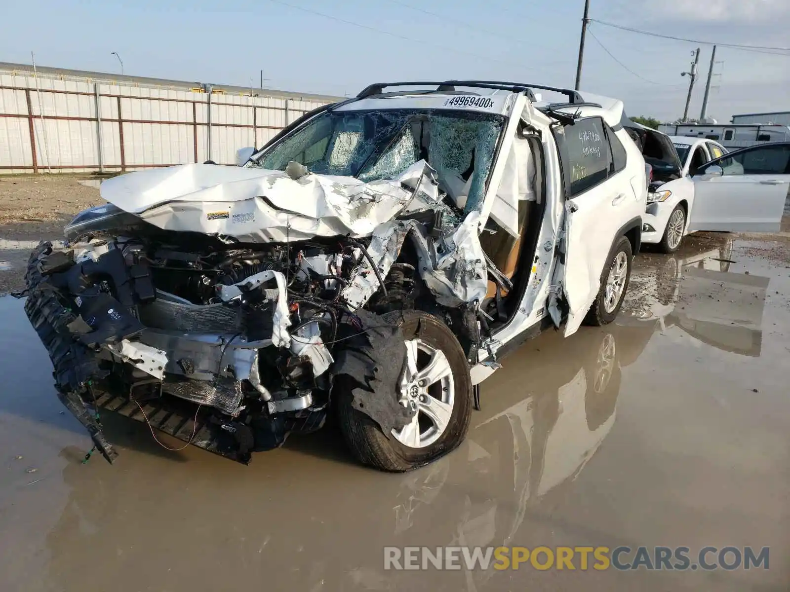 2 Photograph of a damaged car JTMW1RFV9KD020287 TOYOTA RAV4 2019