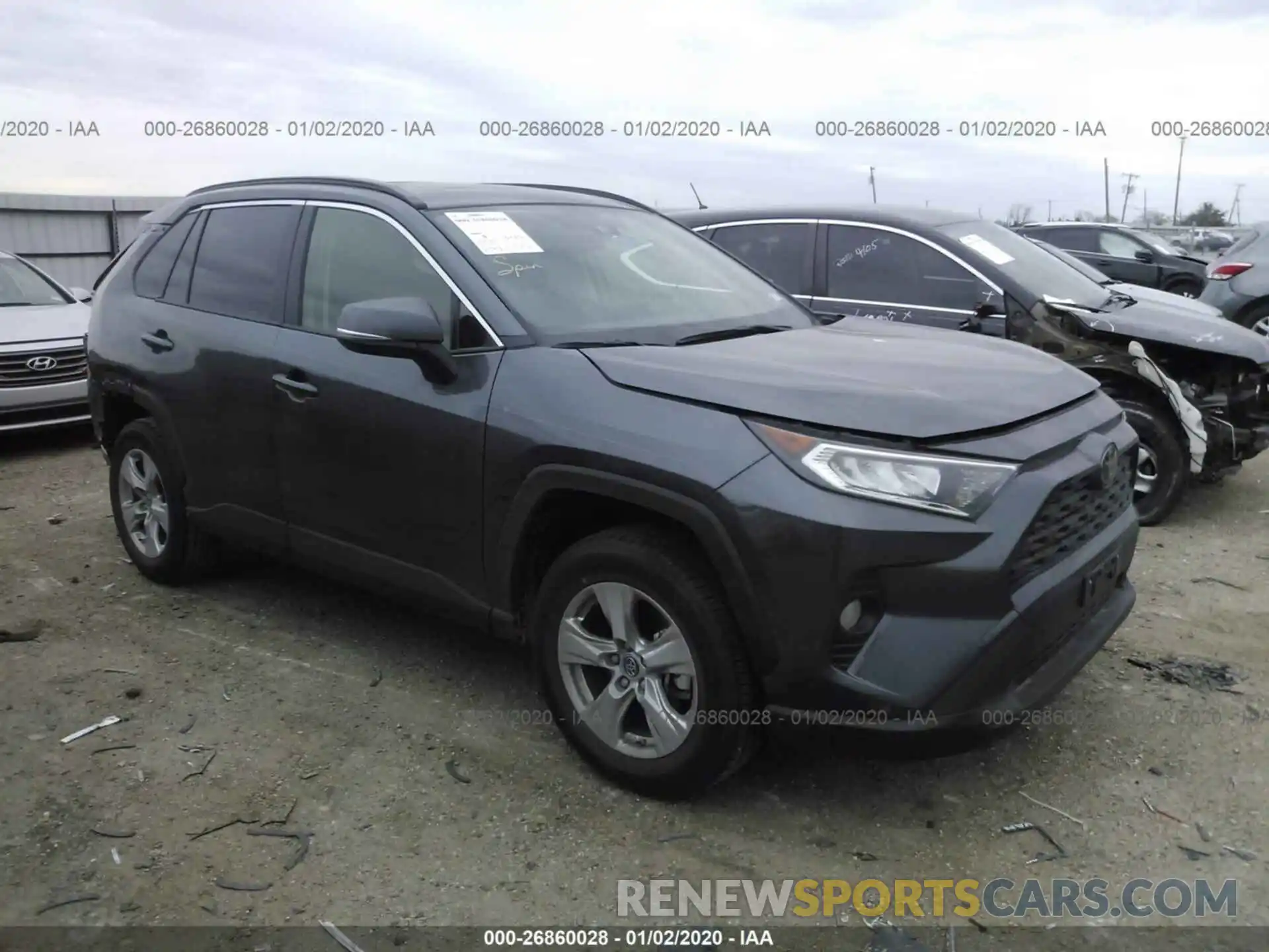 1 Photograph of a damaged car JTMW1RFV9KD032620 TOYOTA RAV4 2019