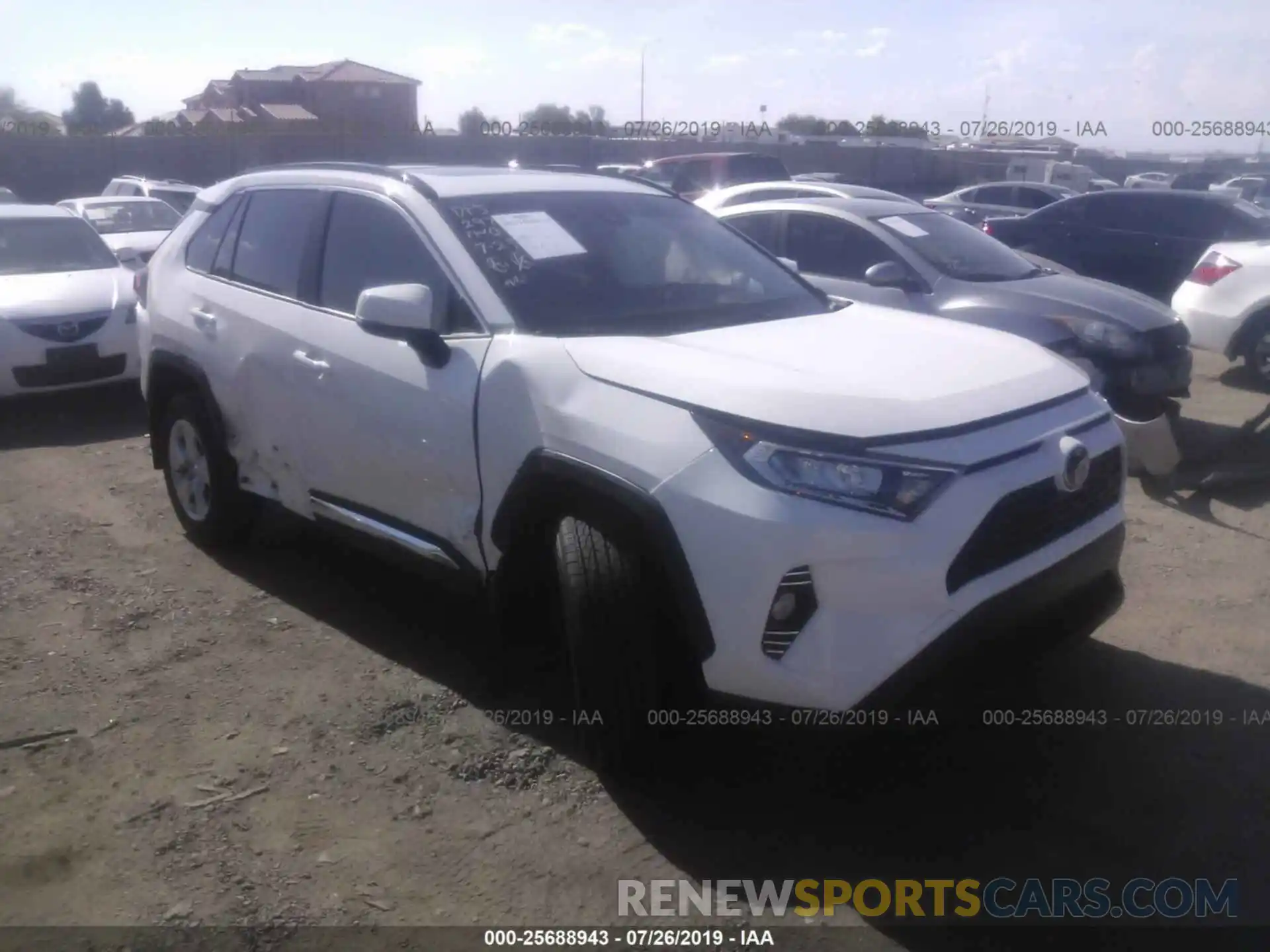 1 Photograph of a damaged car JTMW1RFV9KD502581 TOYOTA RAV4 2019