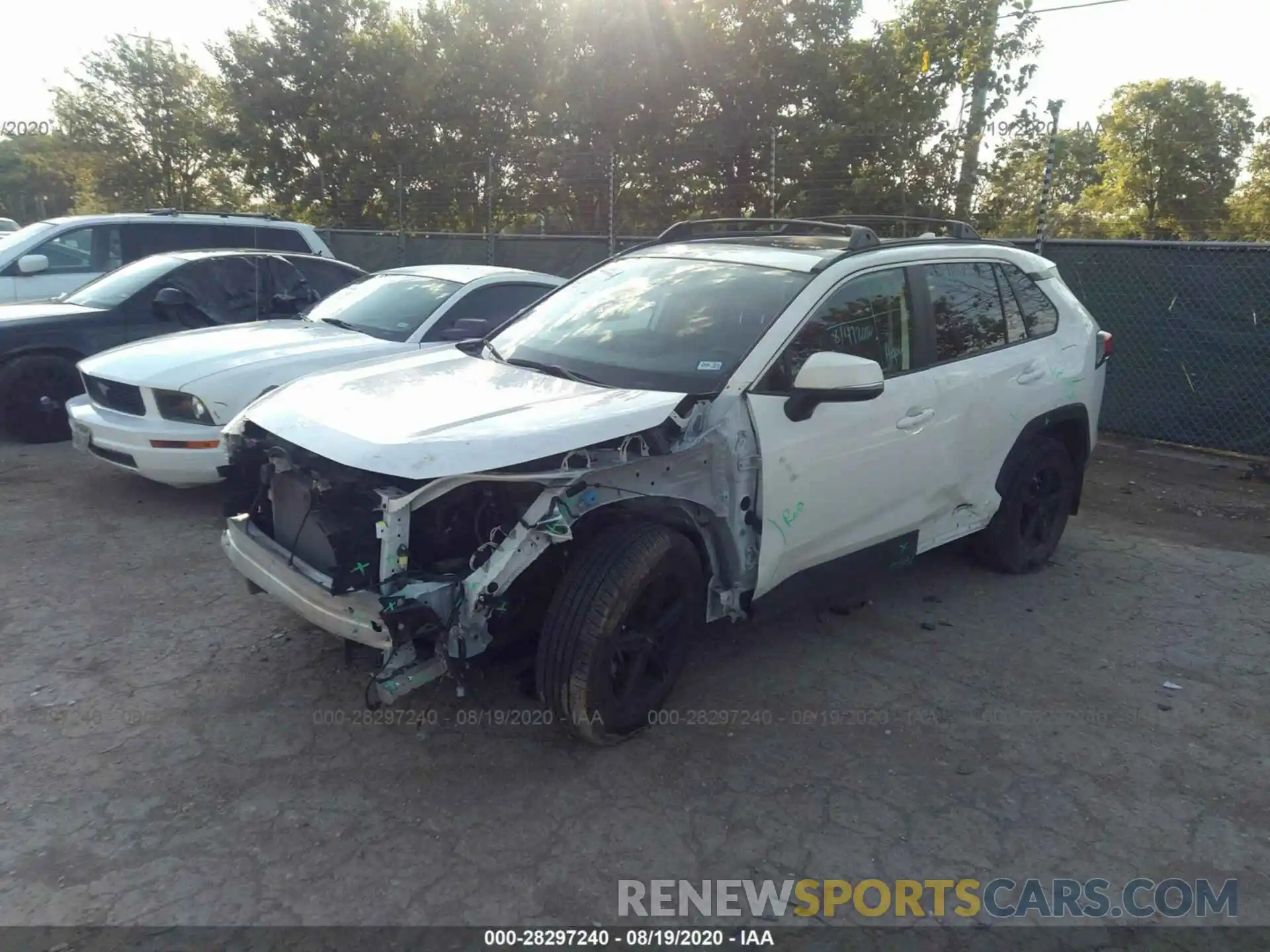 2 Photograph of a damaged car JTMW1RFVXKD034490 TOYOTA RAV4 2019