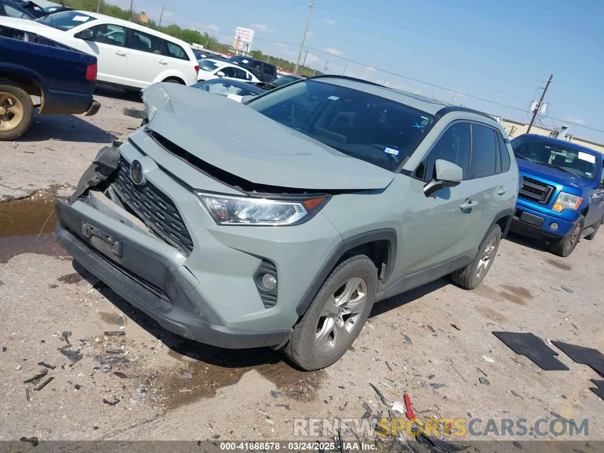2 Photograph of a damaged car JTMW1RFVXKD035994 TOYOTA RAV4 2019