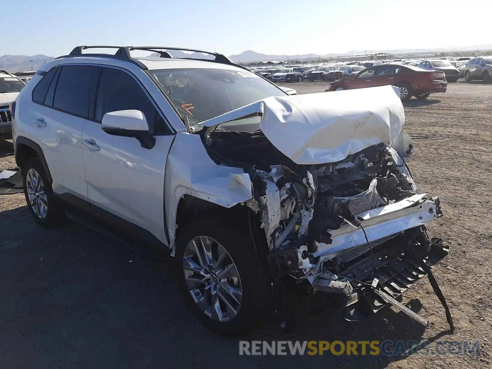 1 Photograph of a damaged car JTMY1RFV2KD021094 TOYOTA RAV4 2019