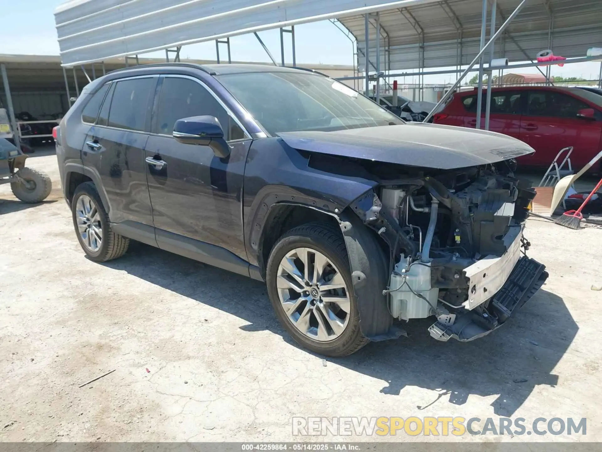 1 Photograph of a damaged car JTMY1RFV7KD516262 TOYOTA RAV4 2019