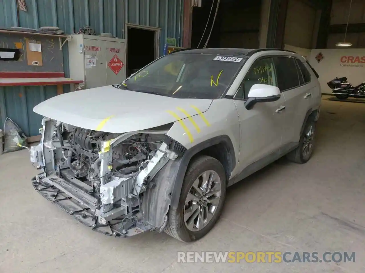 2 Photograph of a damaged car JTMY1RFV8KD506484 TOYOTA RAV4 2019