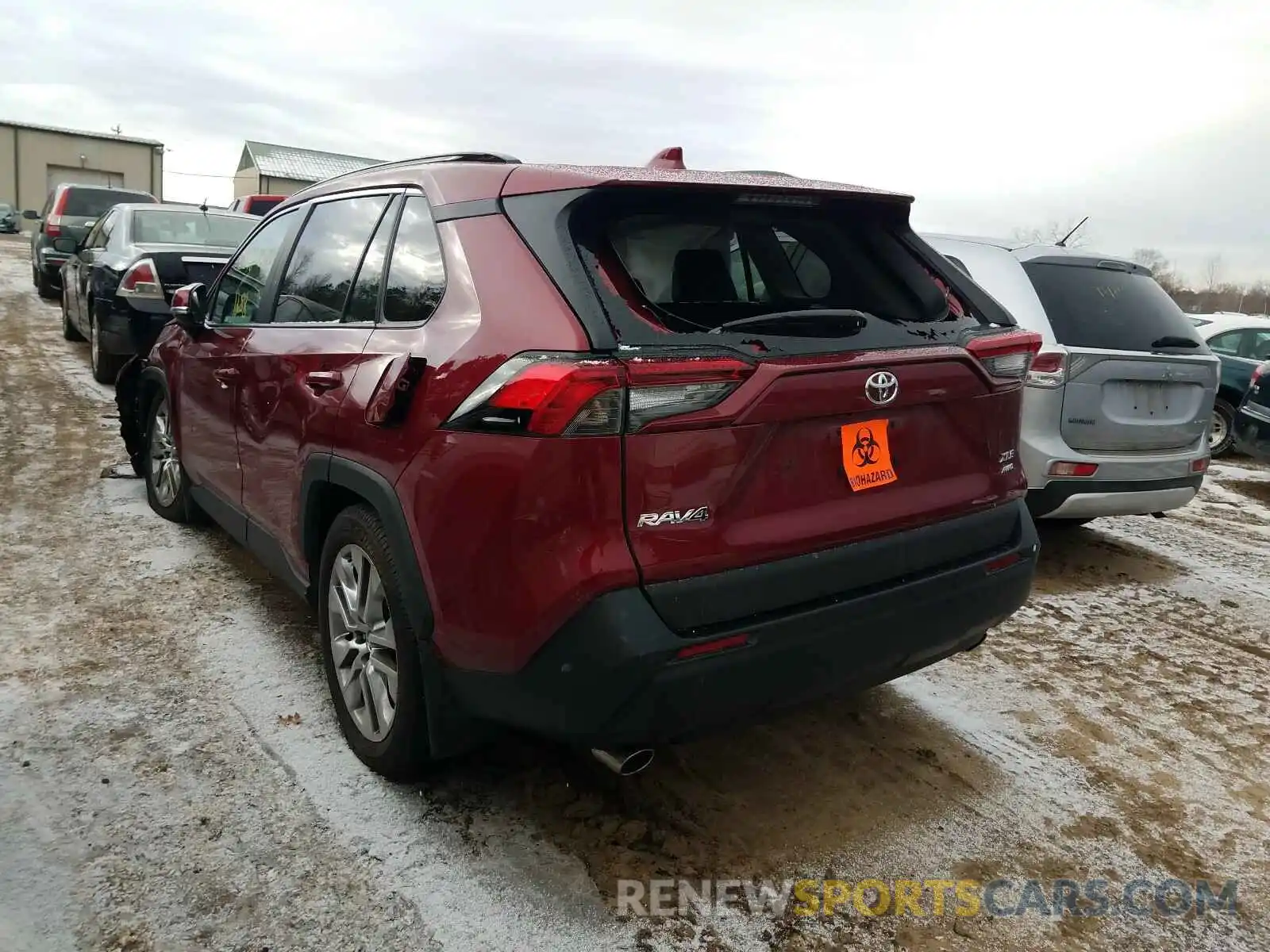 3 Photograph of a damaged car 2T3A1RFV2LW133237 TOYOTA RAV4 2020