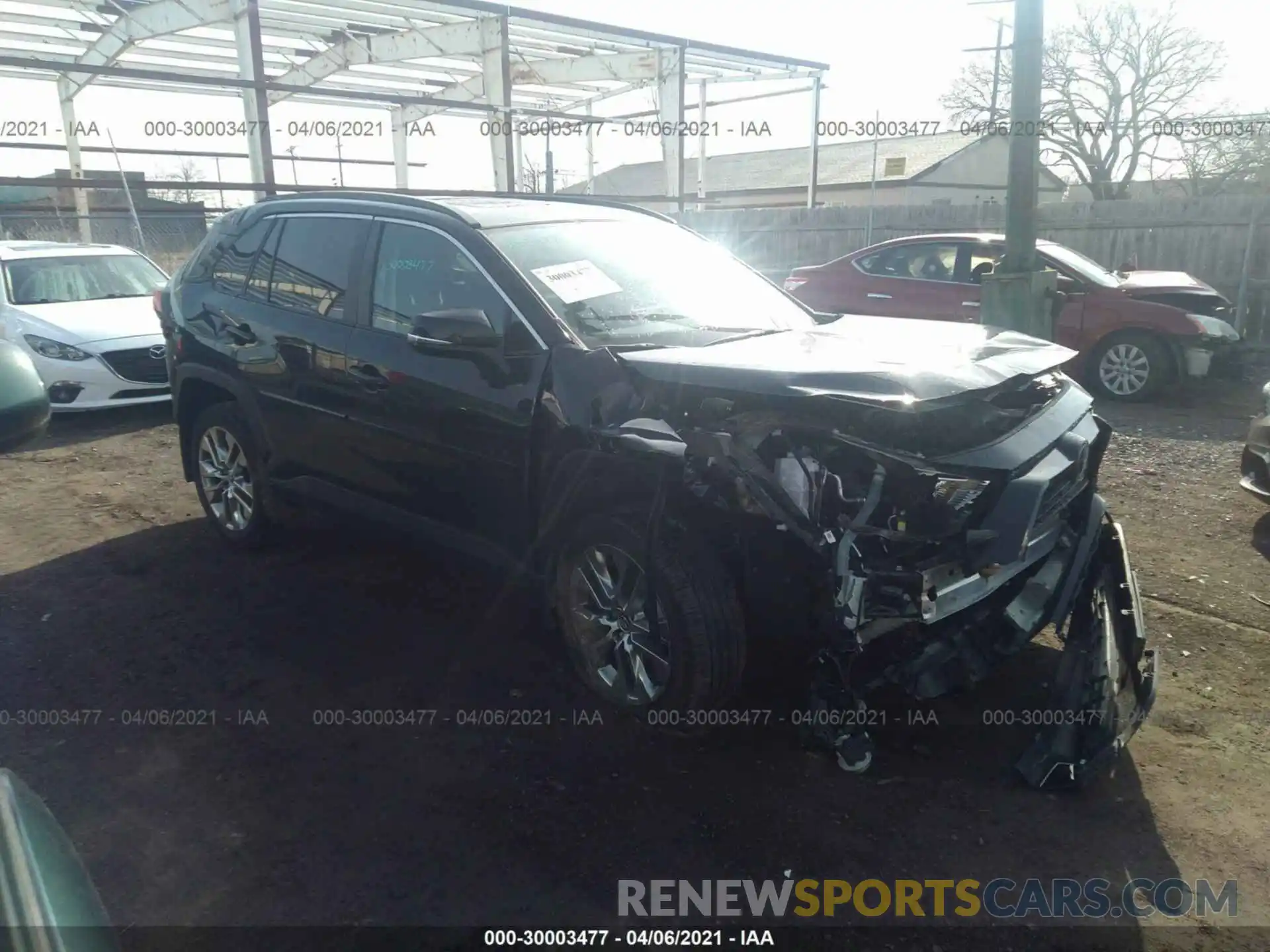 1 Photograph of a damaged car 2T3A1RFV2LW134646 TOYOTA RAV4 2020