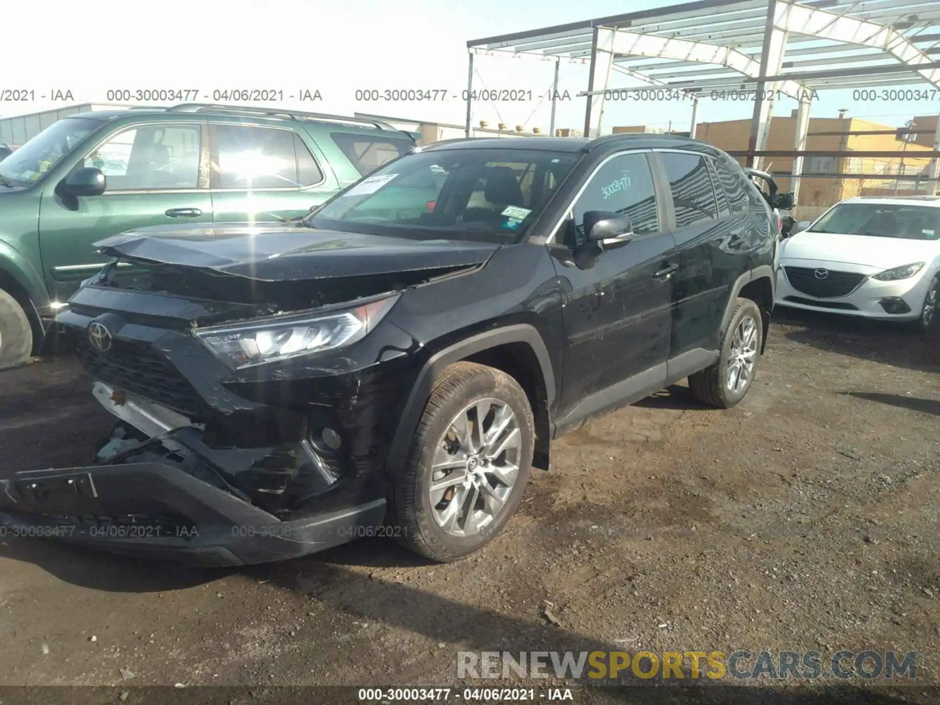 2 Photograph of a damaged car 2T3A1RFV2LW134646 TOYOTA RAV4 2020