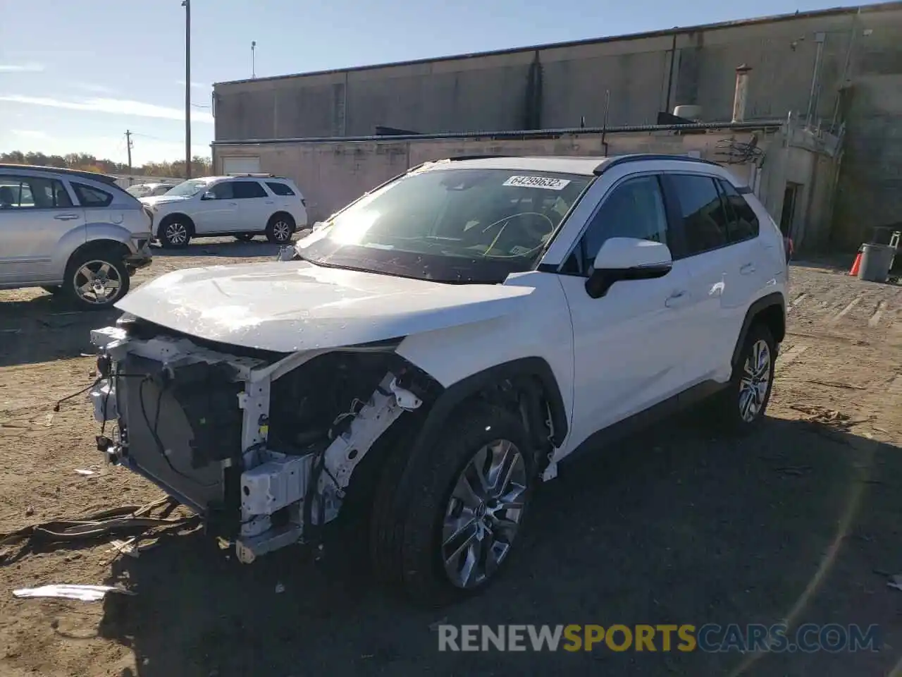 2 Photograph of a damaged car 2T3A1RFV3LW135076 TOYOTA RAV4 2020