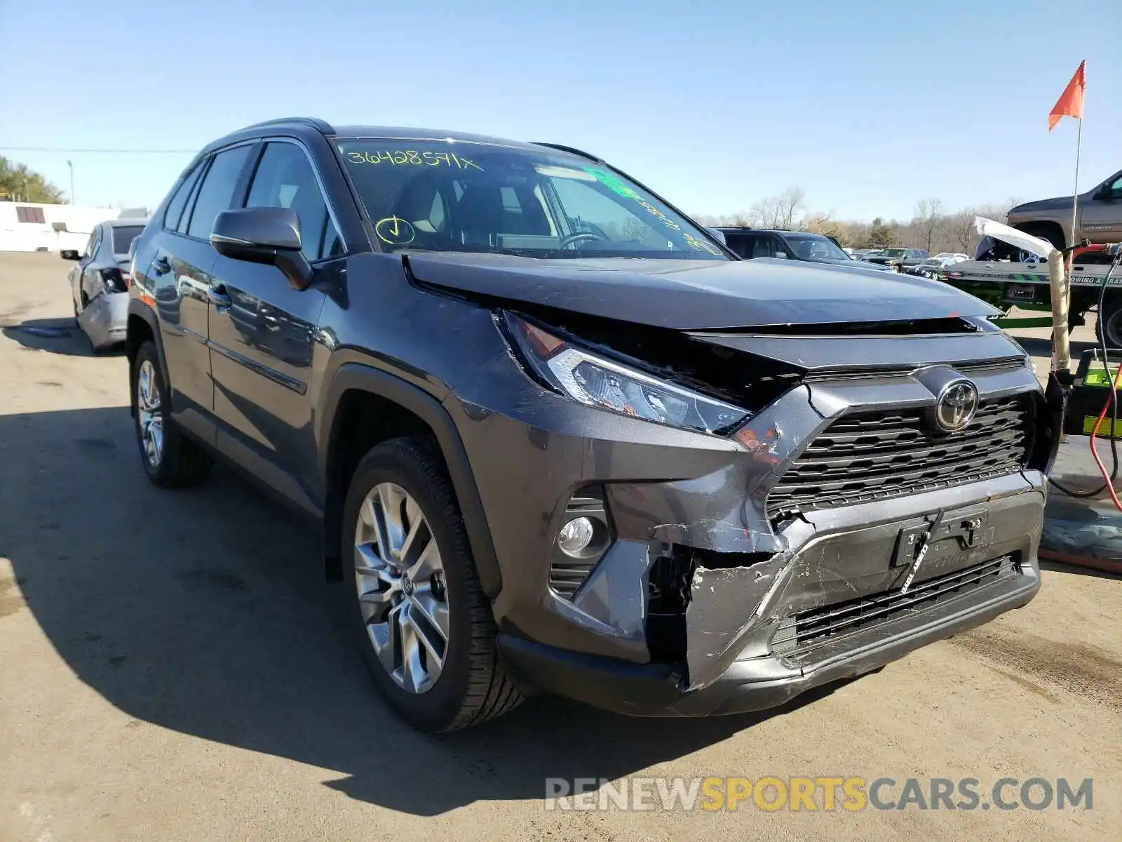 1 Photograph of a damaged car 2T3A1RFV4LW135247 TOYOTA RAV4 2020