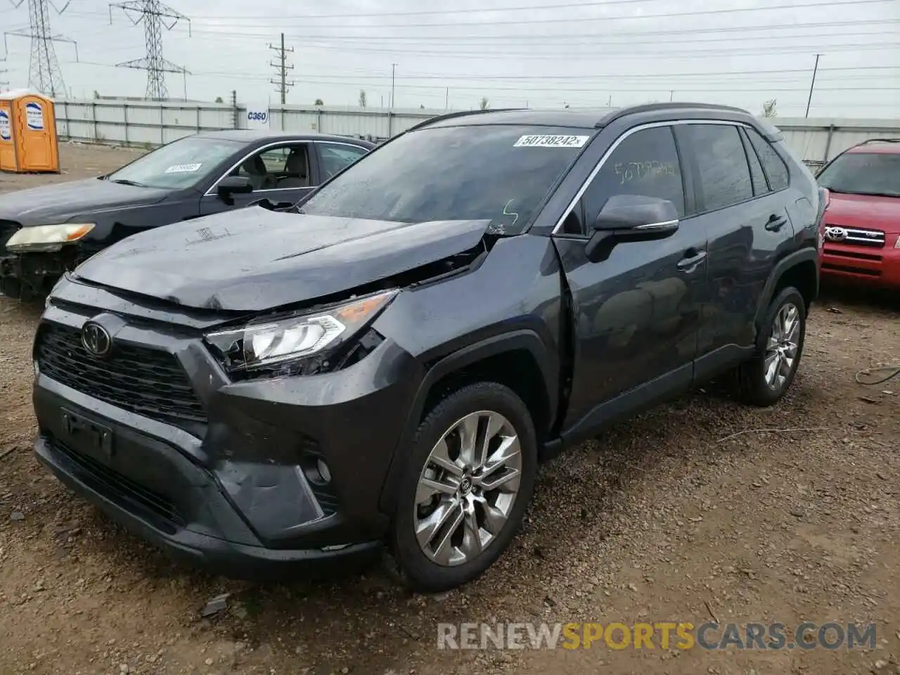 2 Photograph of a damaged car 2T3A1RFV7LC129816 TOYOTA RAV4 2020