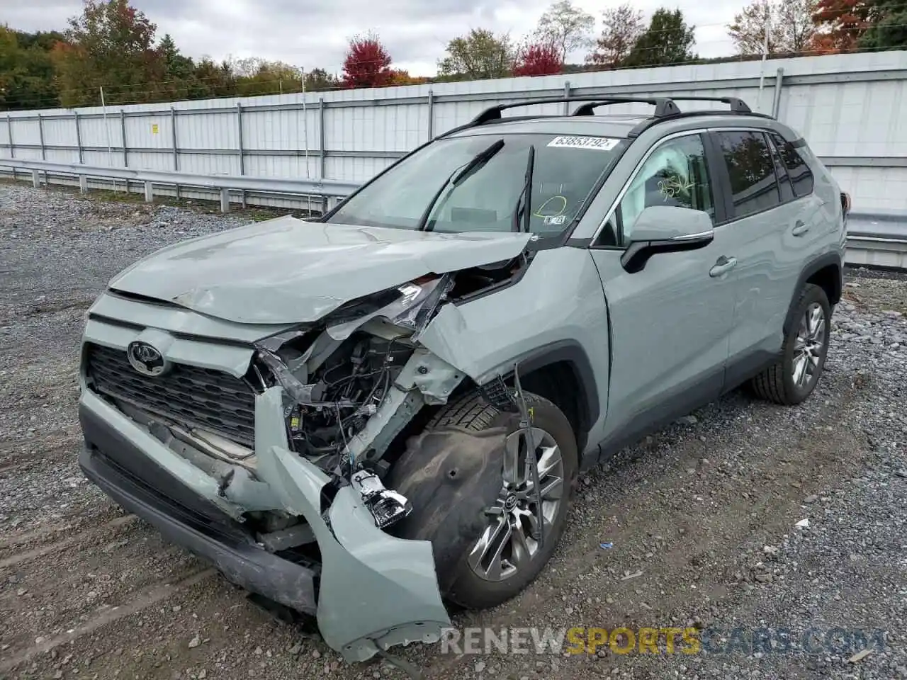 2 Photograph of a damaged car 2T3A1RFV7LW092863 TOYOTA RAV4 2020