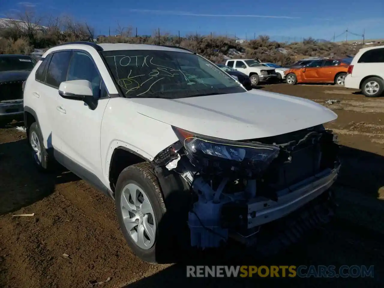 1 Photograph of a damaged car 2T3B1RFV8LC127559 TOYOTA RAV4 2020