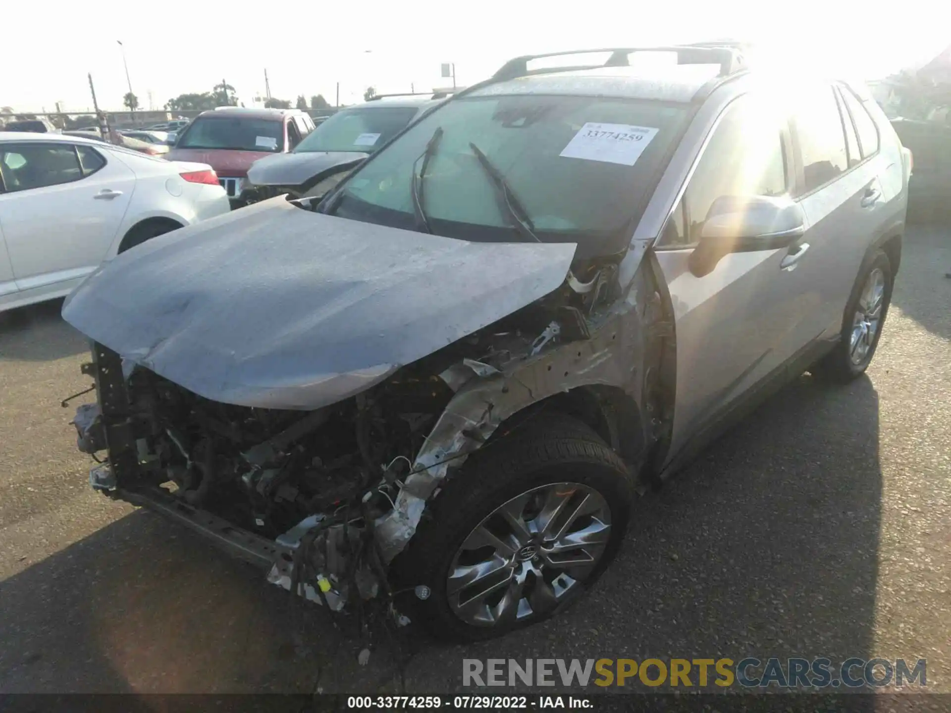 2 Photograph of a damaged car 2T3C1RFV0LW077467 TOYOTA RAV4 2020