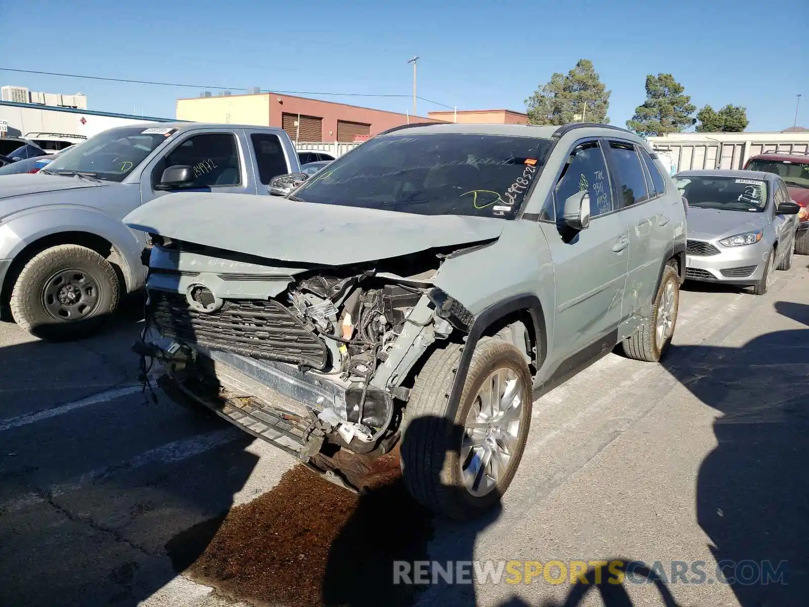 2 Photograph of a damaged car 2T3C1RFV2LC074099 TOYOTA RAV4 2020