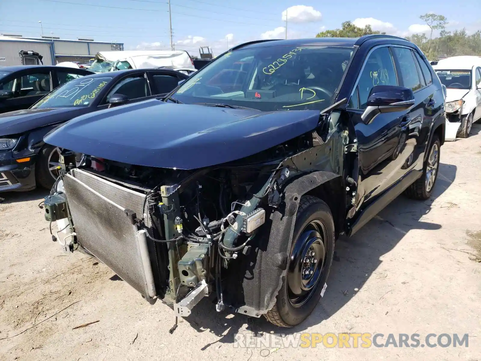 2 Photograph of a damaged car 2T3C1RFV4LW058422 TOYOTA RAV4 2020