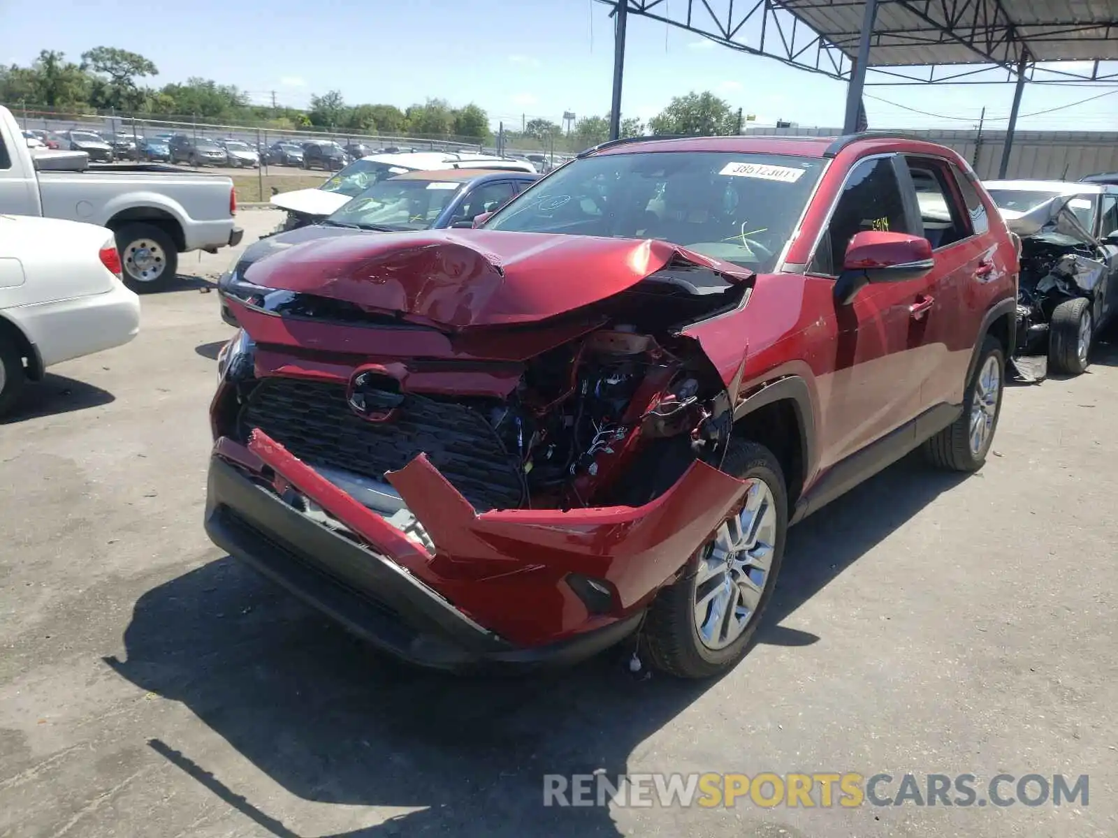 2 Photograph of a damaged car 2T3C1RFV5LC079507 TOYOTA RAV4 2020