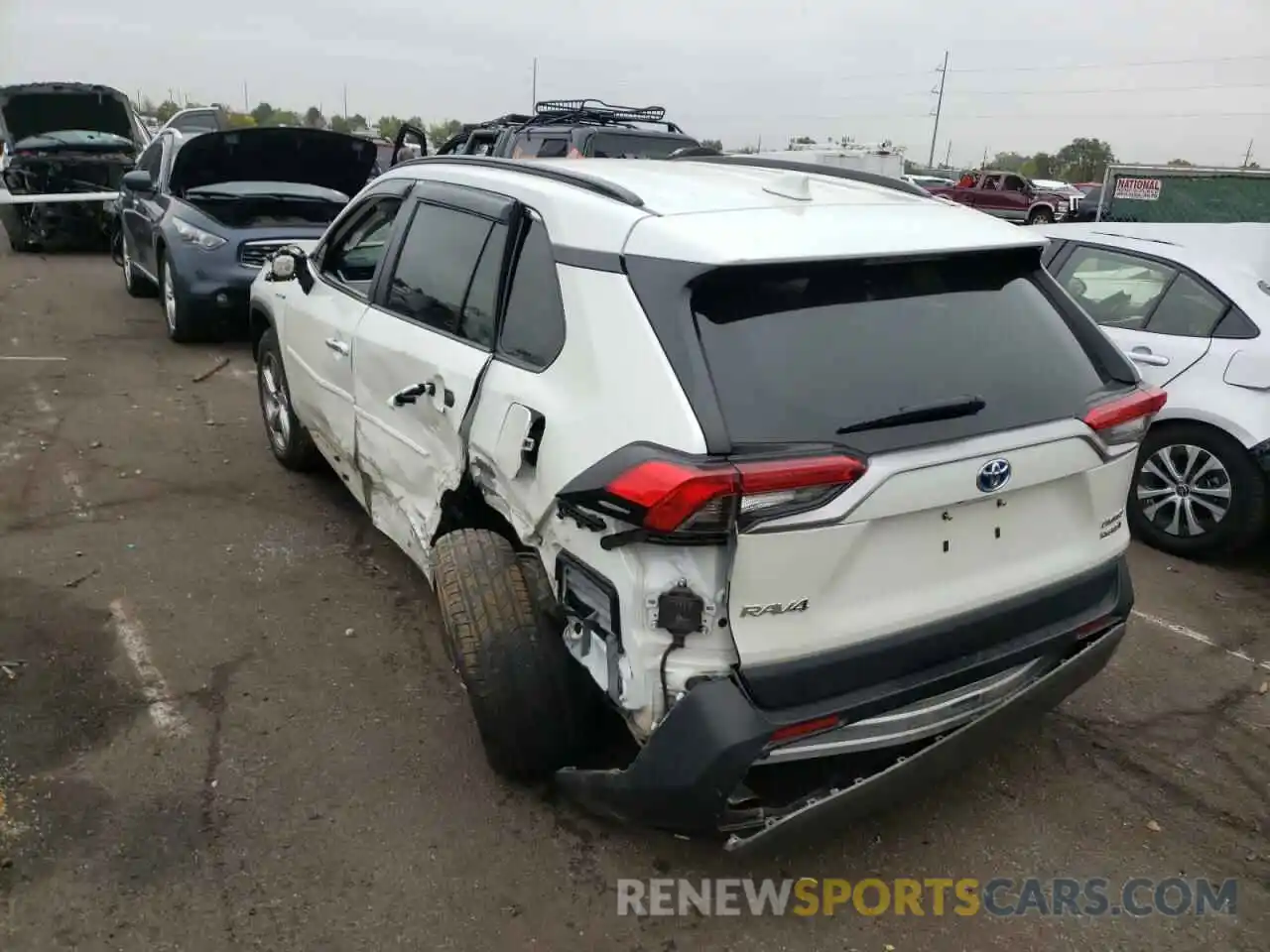 3 Photograph of a damaged car 2T3DWRFV0LW063221 TOYOTA RAV4 2020