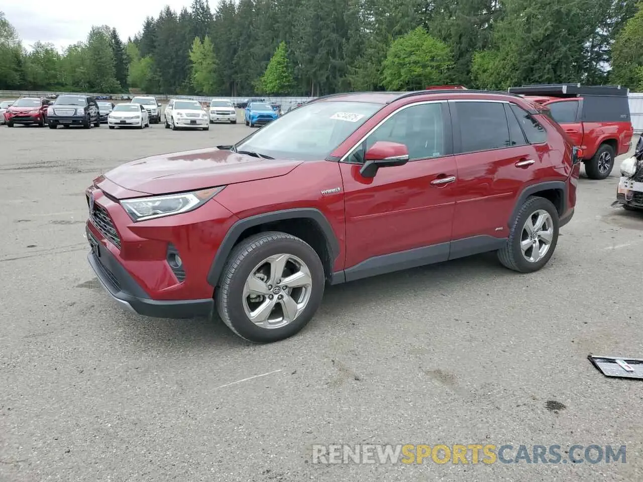 1 Photograph of a damaged car 2T3DWRFV5LW083528 TOYOTA RAV4 2020