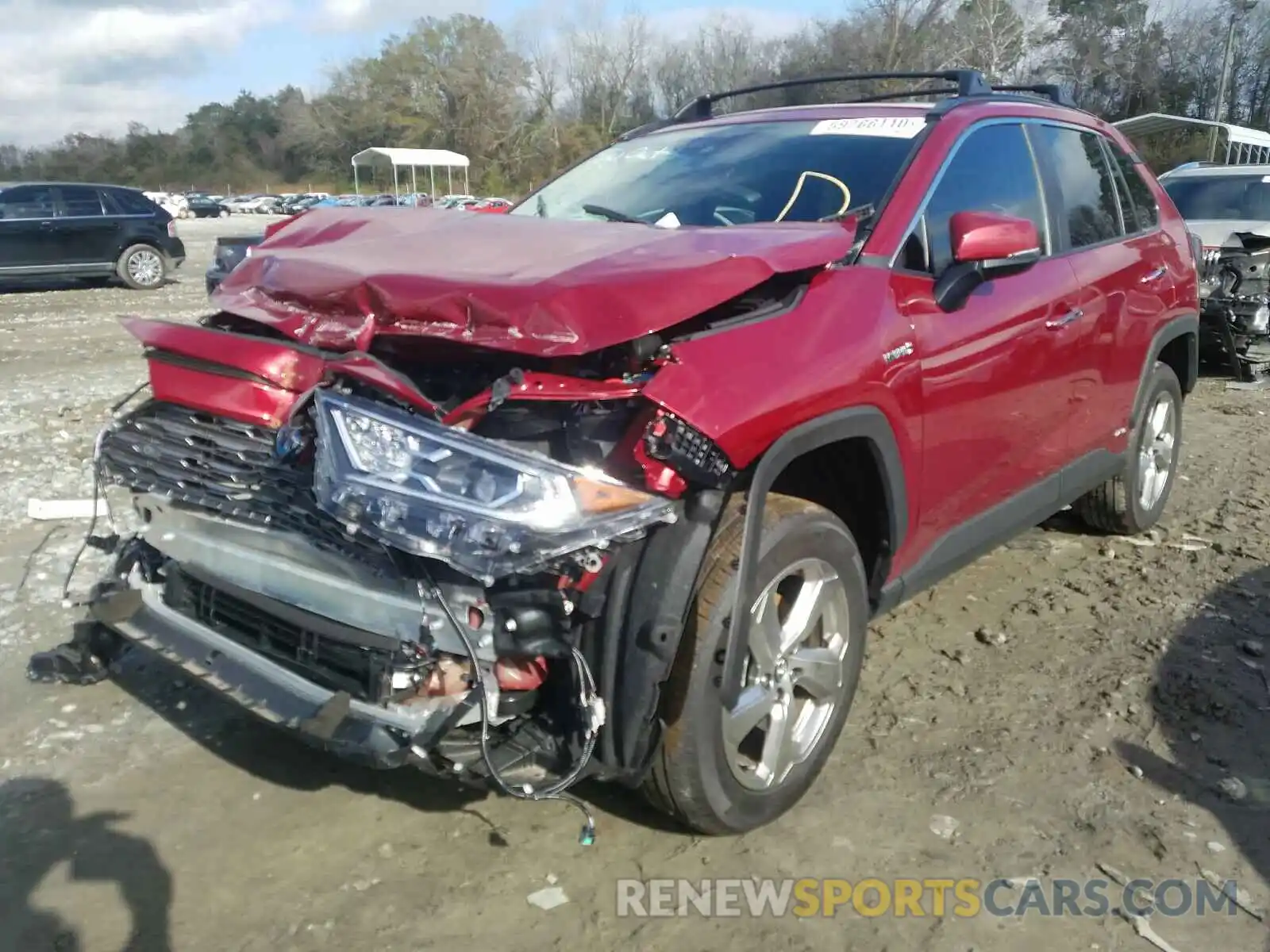 2 Photograph of a damaged car 2T3DWRFV7LW074751 TOYOTA RAV4 2020