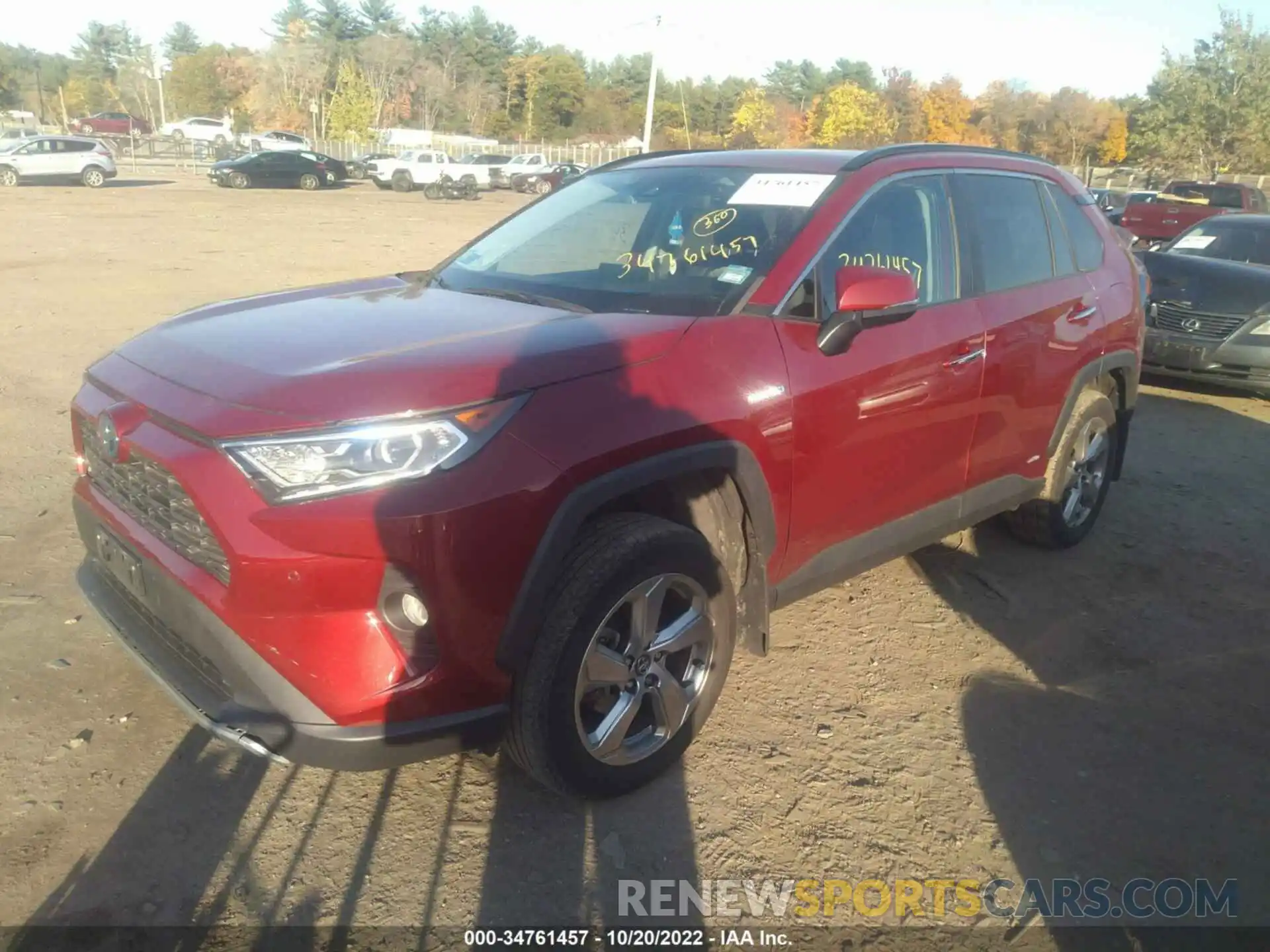 2 Photograph of a damaged car 2T3DWRFVXLW066353 TOYOTA RAV4 2020