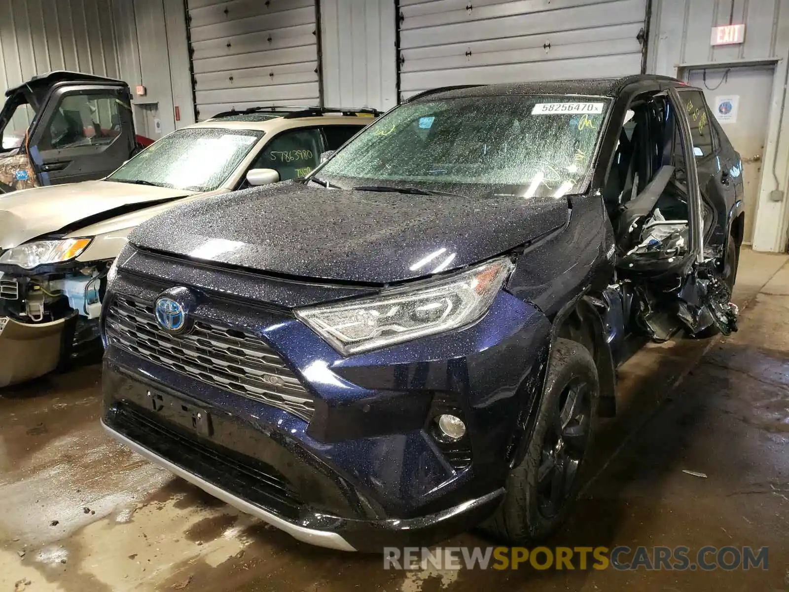 2 Photograph of a damaged car 2T3E6RFV0LW001676 TOYOTA RAV4 2020