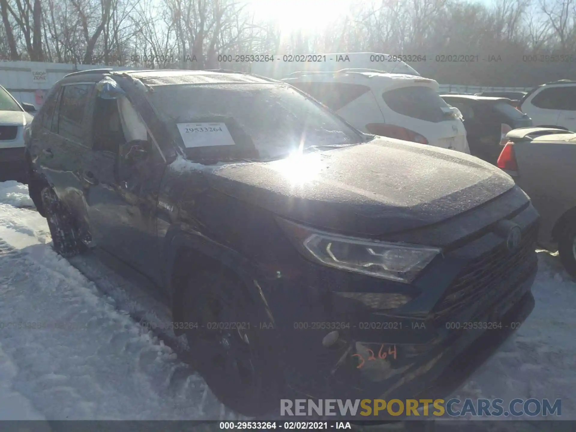 1 Photograph of a damaged car 2T3E6RFV4LW001244 TOYOTA RAV4 2020