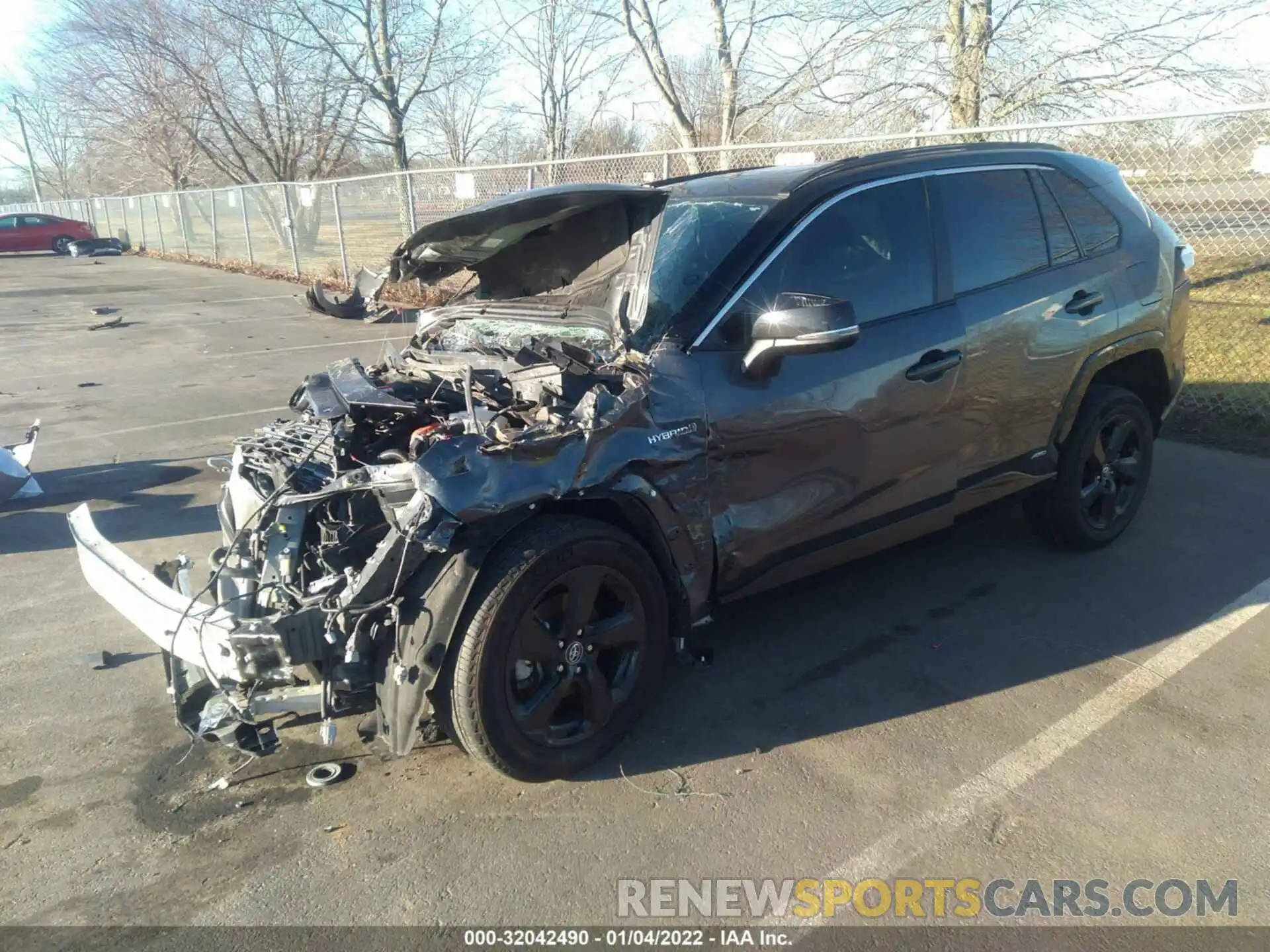 2 Photograph of a damaged car 2T3EWRFV6LW076432 TOYOTA RAV4 2020