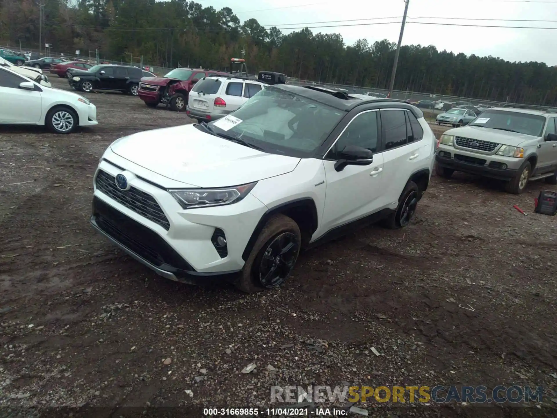 2 Photograph of a damaged car 2T3EWRFV6LW079119 TOYOTA RAV4 2020