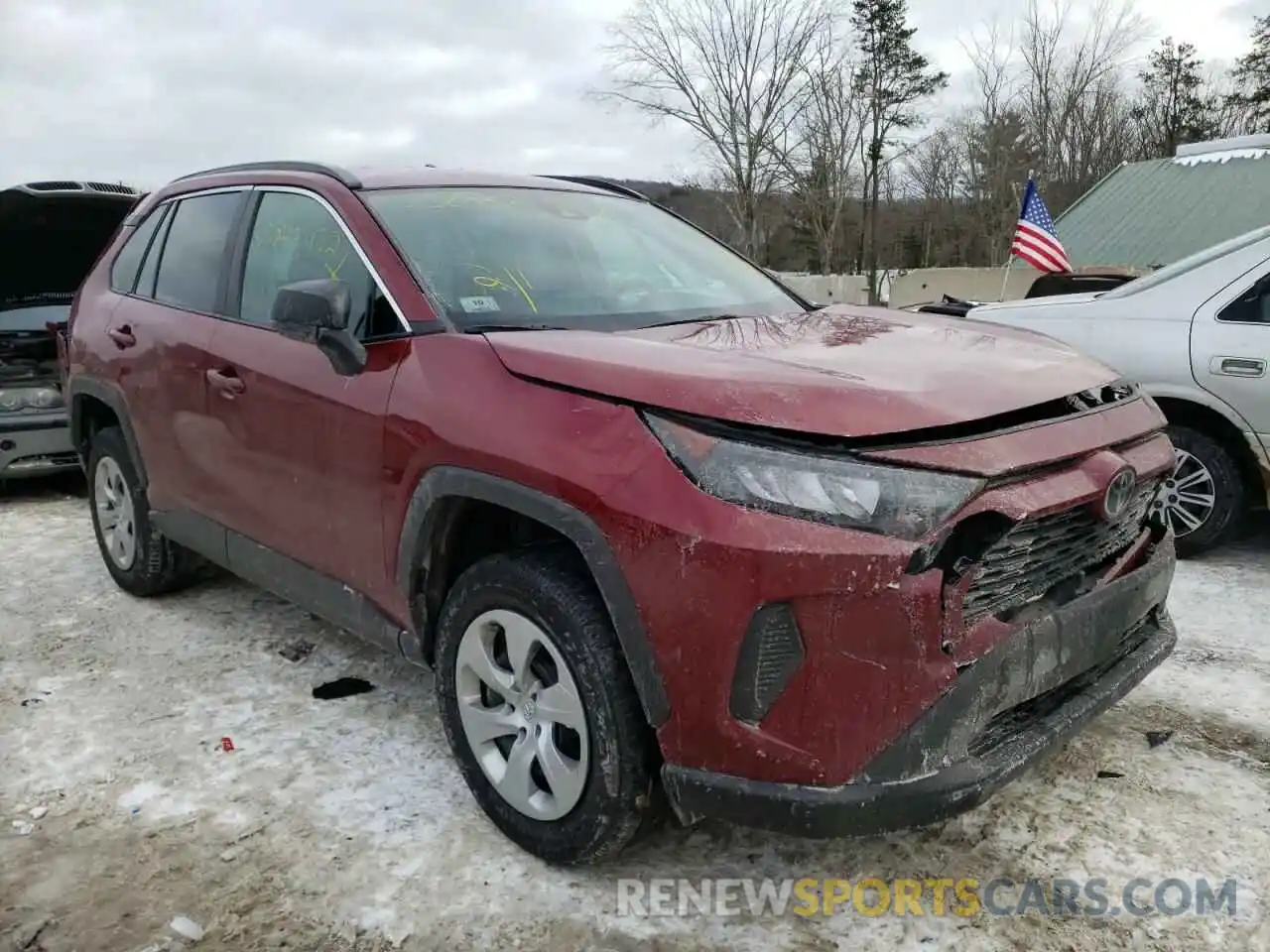 1 Photograph of a damaged car 2T3F1RFV0LC129047 TOYOTA RAV4 2020